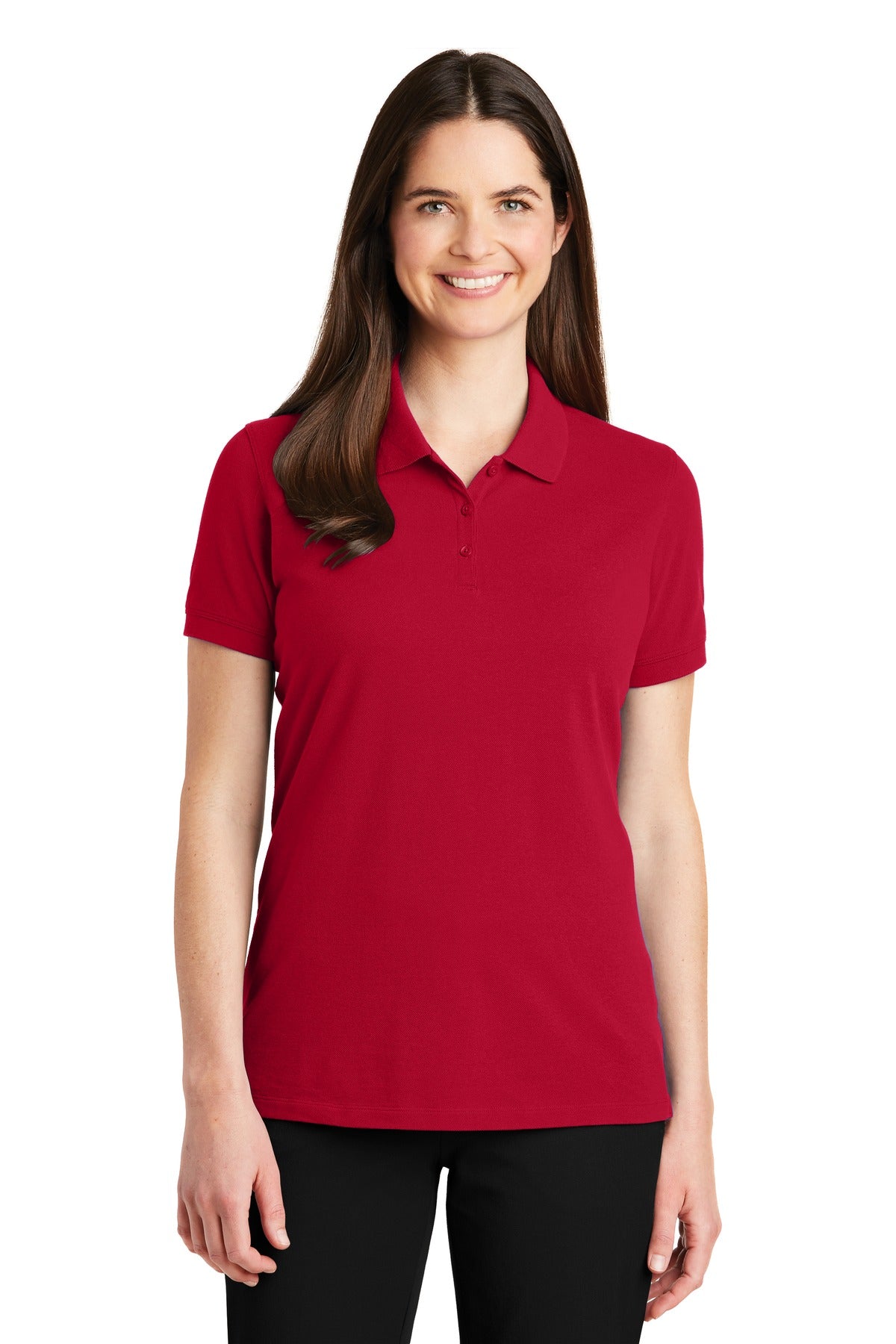 Custom Embroidery or DTF Print - Port Authority ®  Women's EZCotton ®  Polo. LK8000