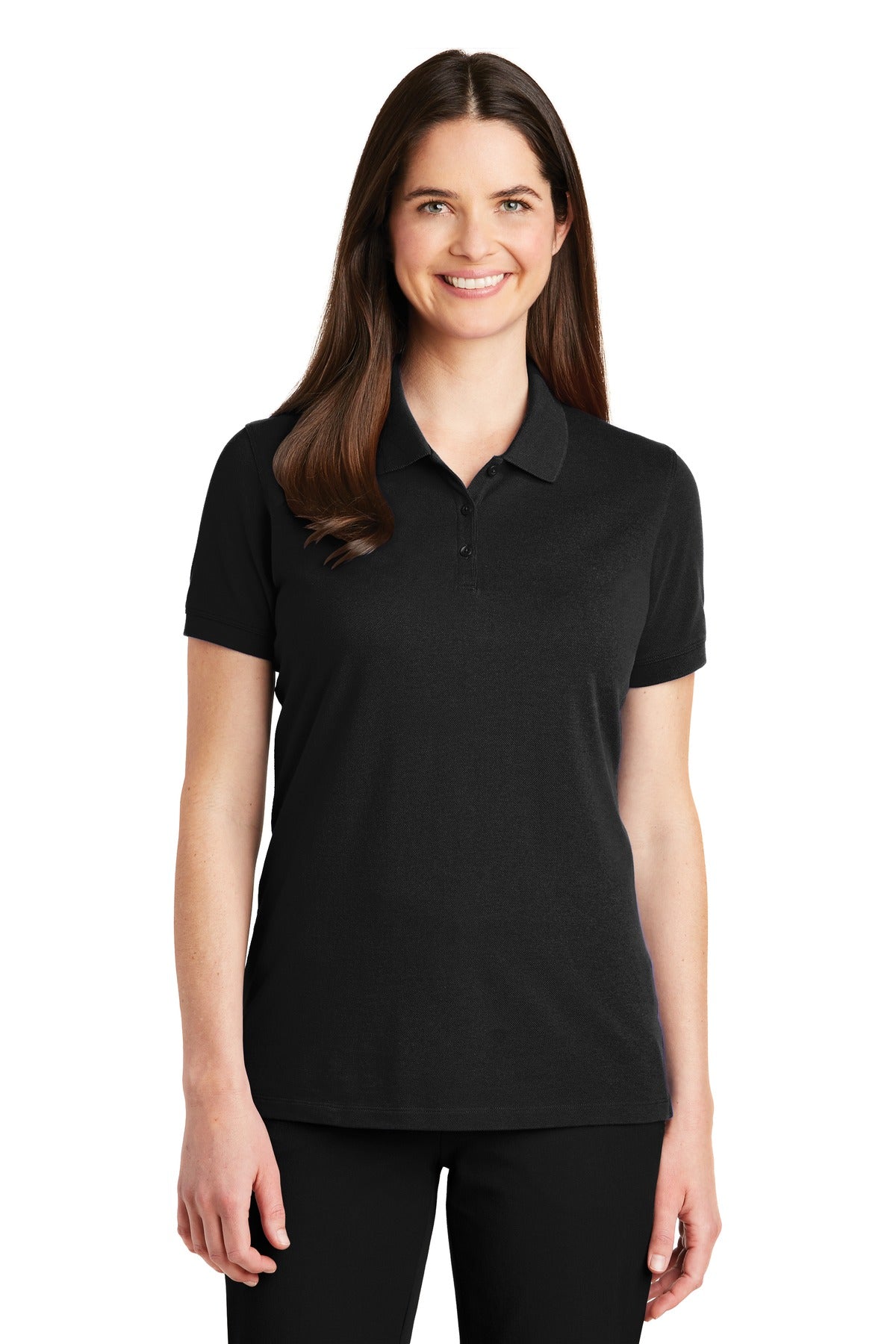 Custom Embroidery or DTF Print - Port Authority ®  Women's EZCotton ®  Polo. LK8000