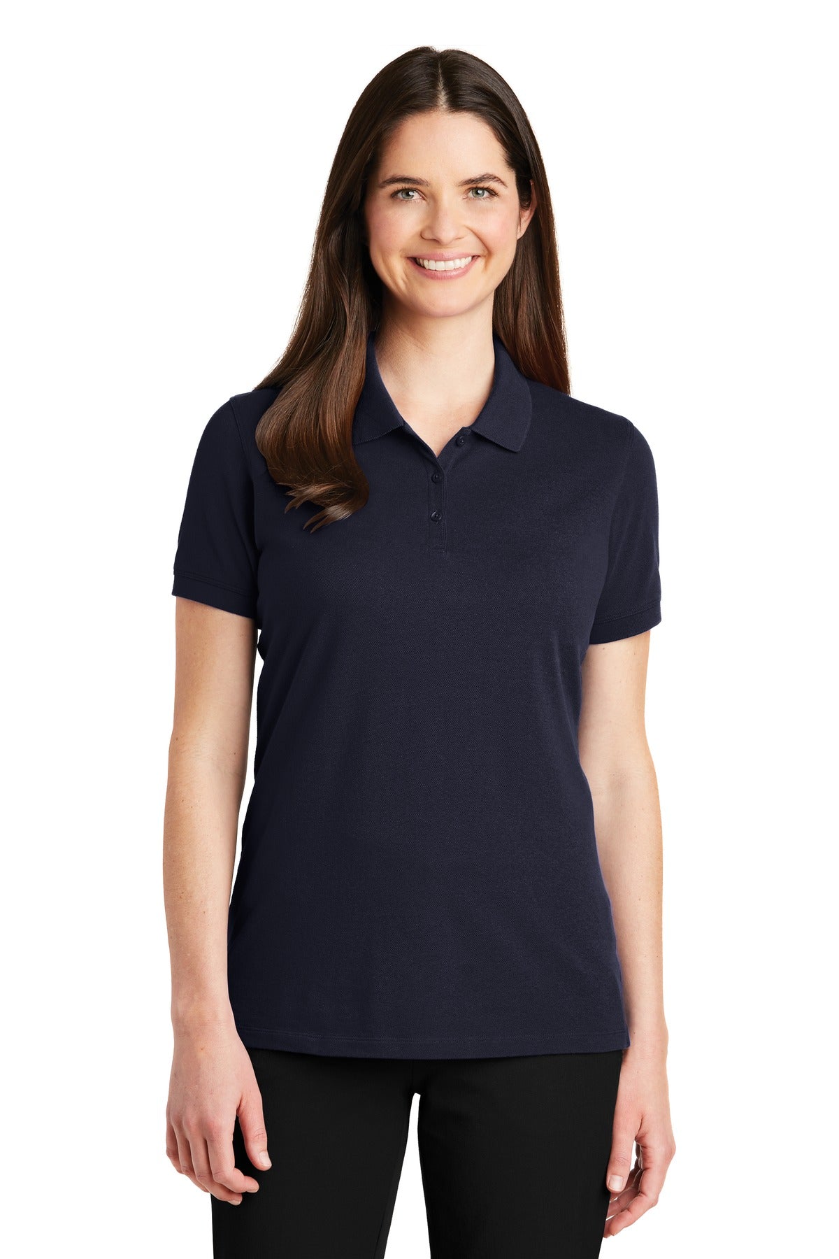 Custom Embroidery or DTF Print - Port Authority ®  Women's EZCotton ®  Polo. LK8000