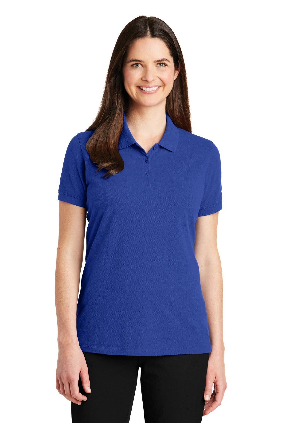Custom Embroidery or DTF Print - Port Authority ®  Women's EZCotton ®  Polo. LK8000