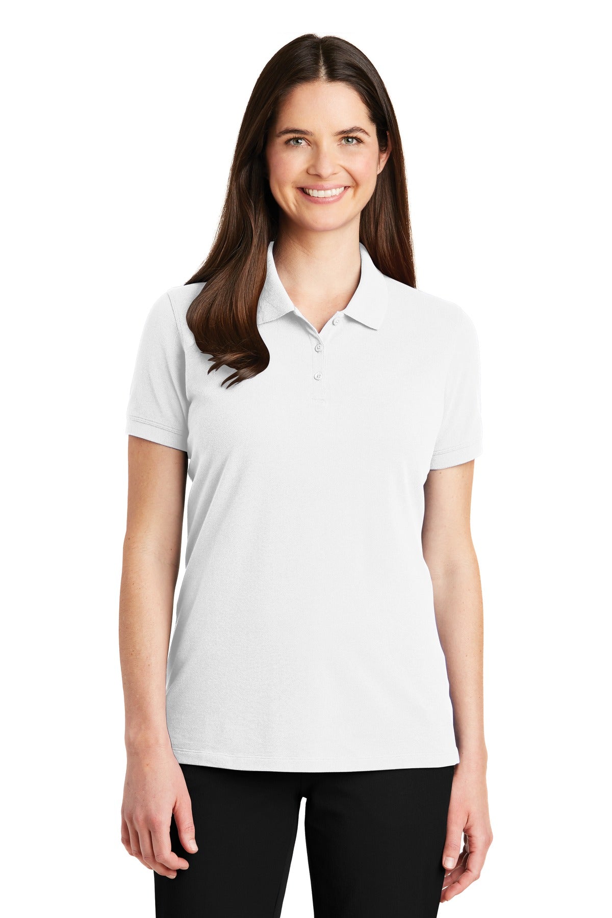 Custom Embroidery or DTF Print - Port Authority ®  Women's EZCotton ®  Polo. LK8000