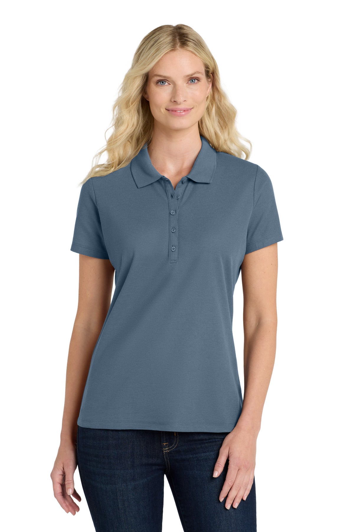 Custom Embroidery or DTF Print - Port Authority ®  Women's SuperPro React ™   Polo. LK810