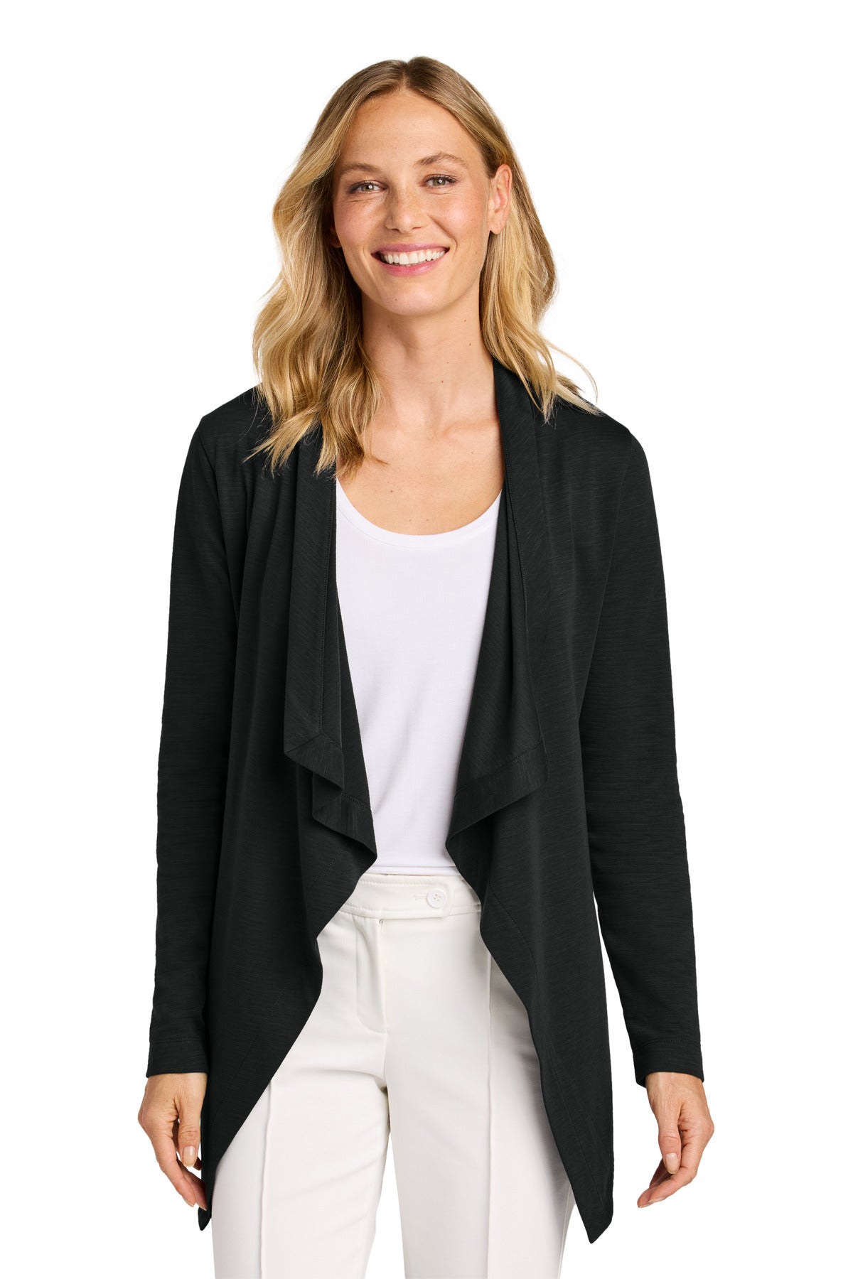 Custom Embroidery or DTF Print - Port Authority ®  Women's Breakwater Open Cardigan LK820