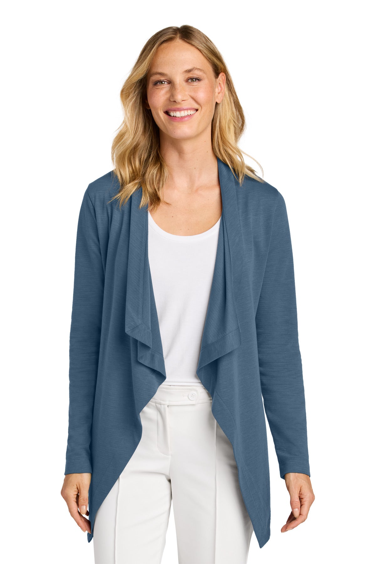 Custom Embroidered or DTF Print on Port Authority ®  Women's Breakwater Open Cardigan LK820