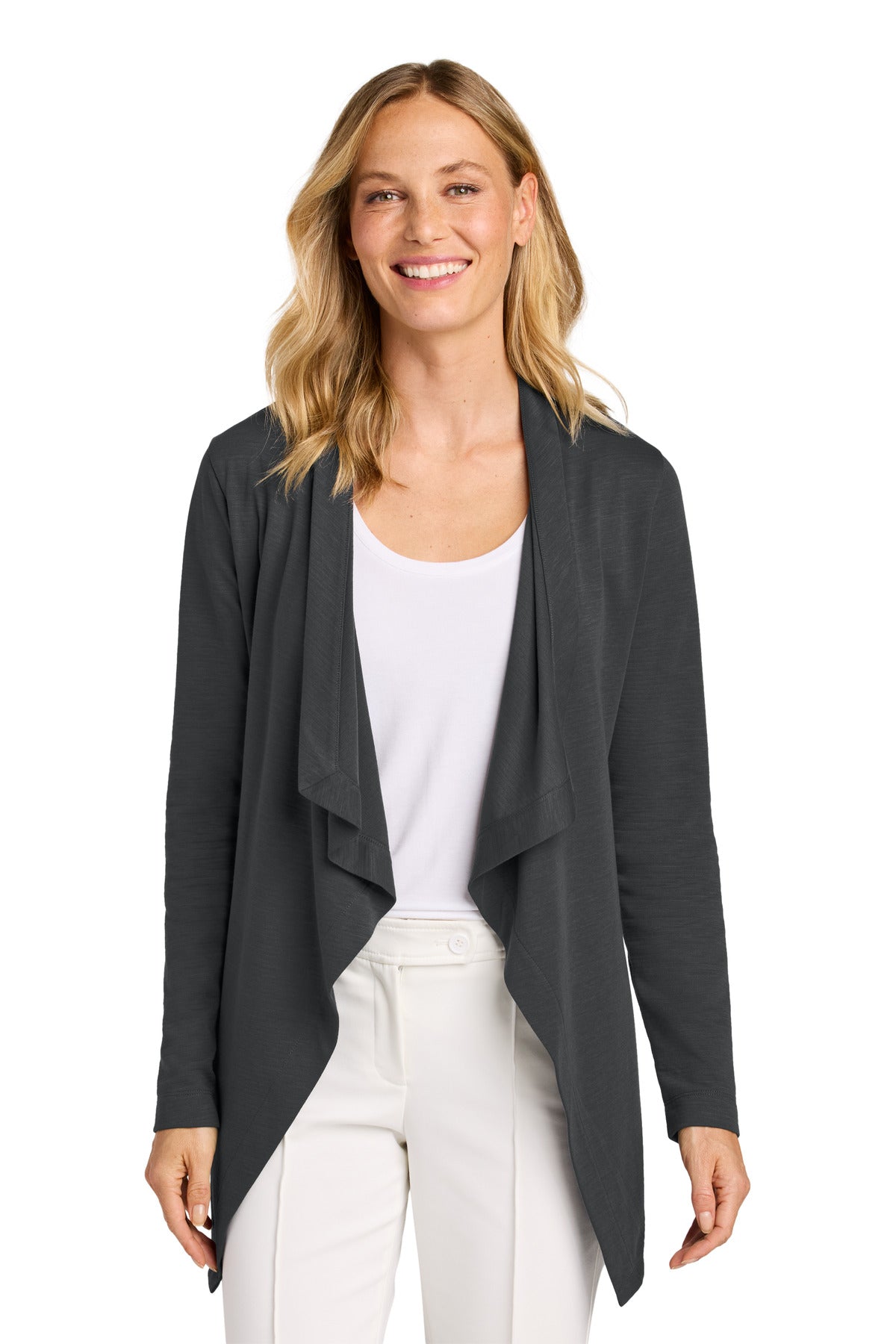 Custom Embroidery or DTF Print - Port Authority ®  Women's Breakwater Open Cardigan LK820
