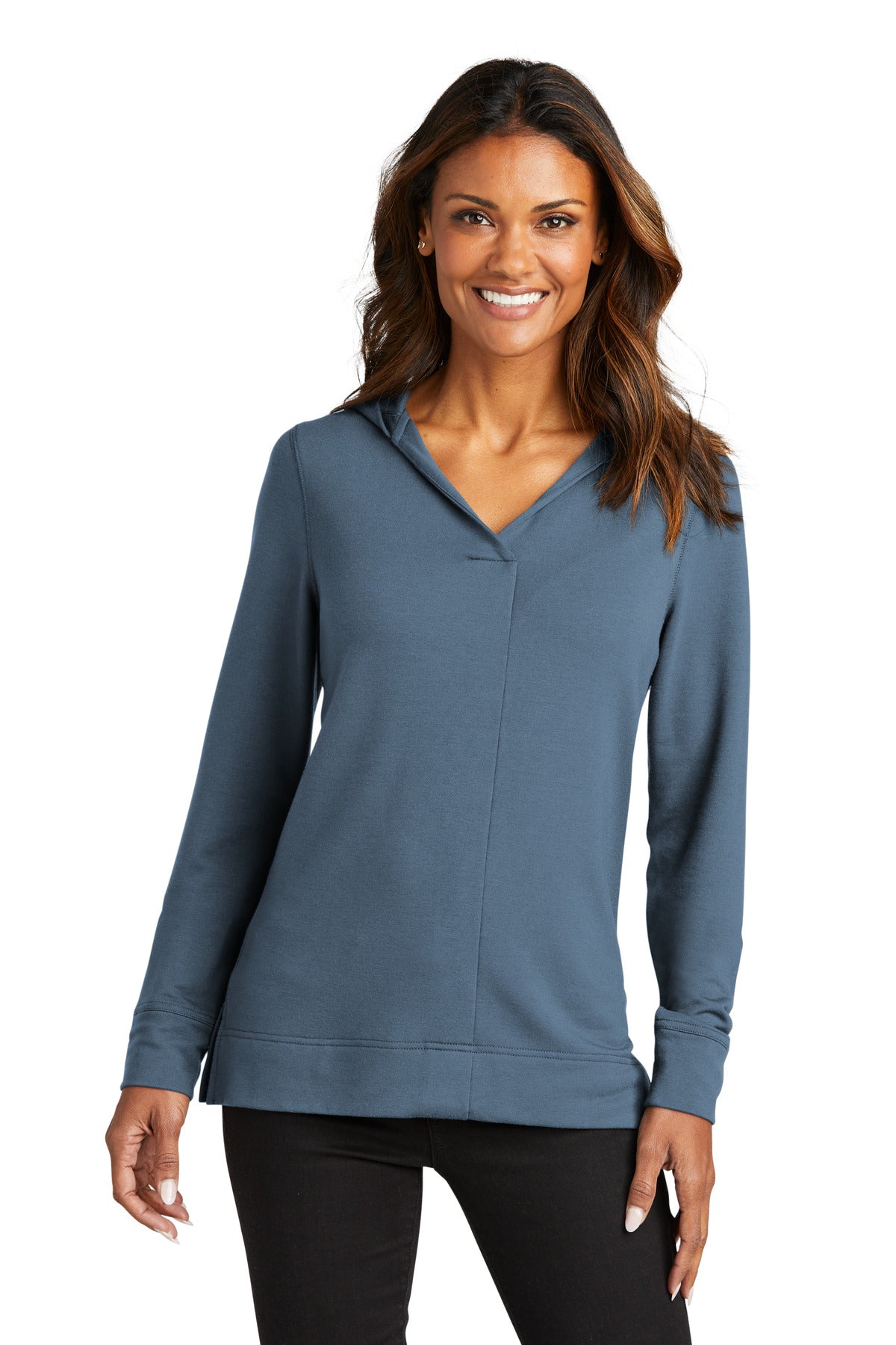 Custom Embroidered - Port Authority® Women's Microterry Pullover Hoodie LK826