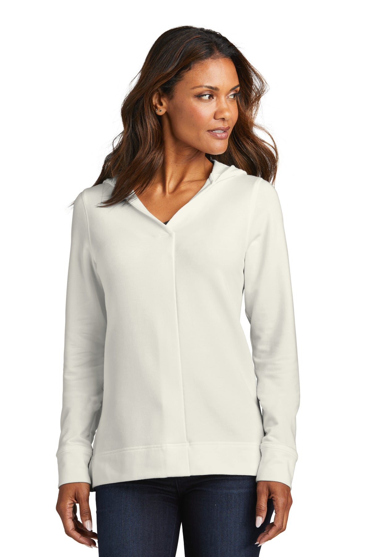 Custom Embroidered - Port Authority® Women's Microterry Pullover Hoodie LK826
