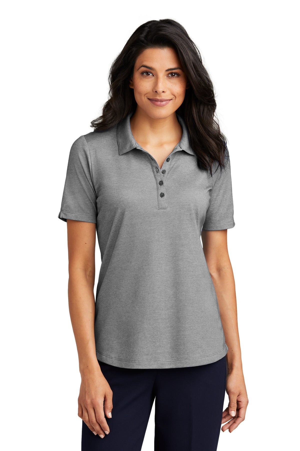 Custom Embroidered - Port Authority® Ladies Fine Pique Blend Polo LK830