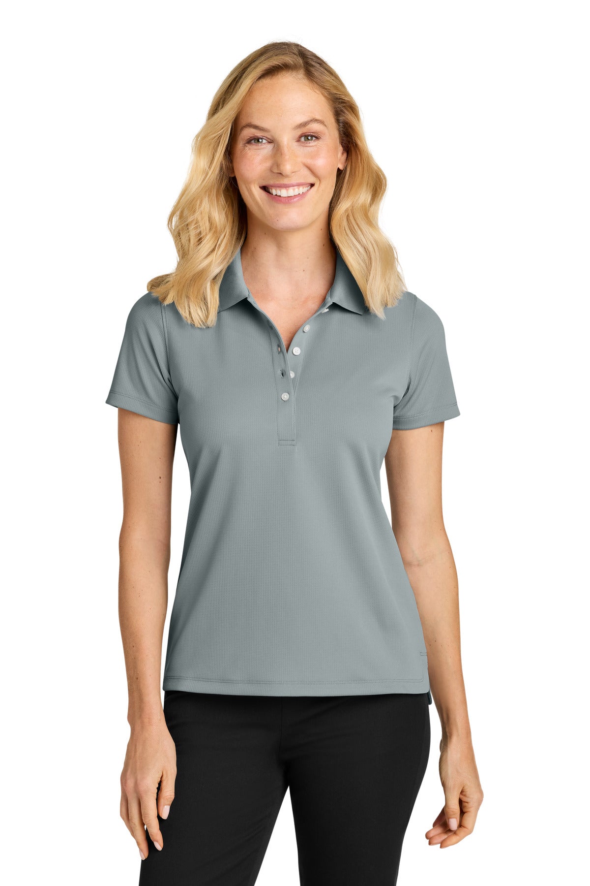 Custom Embroidery or DTF Print - Port Authority ®  Women's Dry Zone ®  Stain-Release Grid Polo LK845