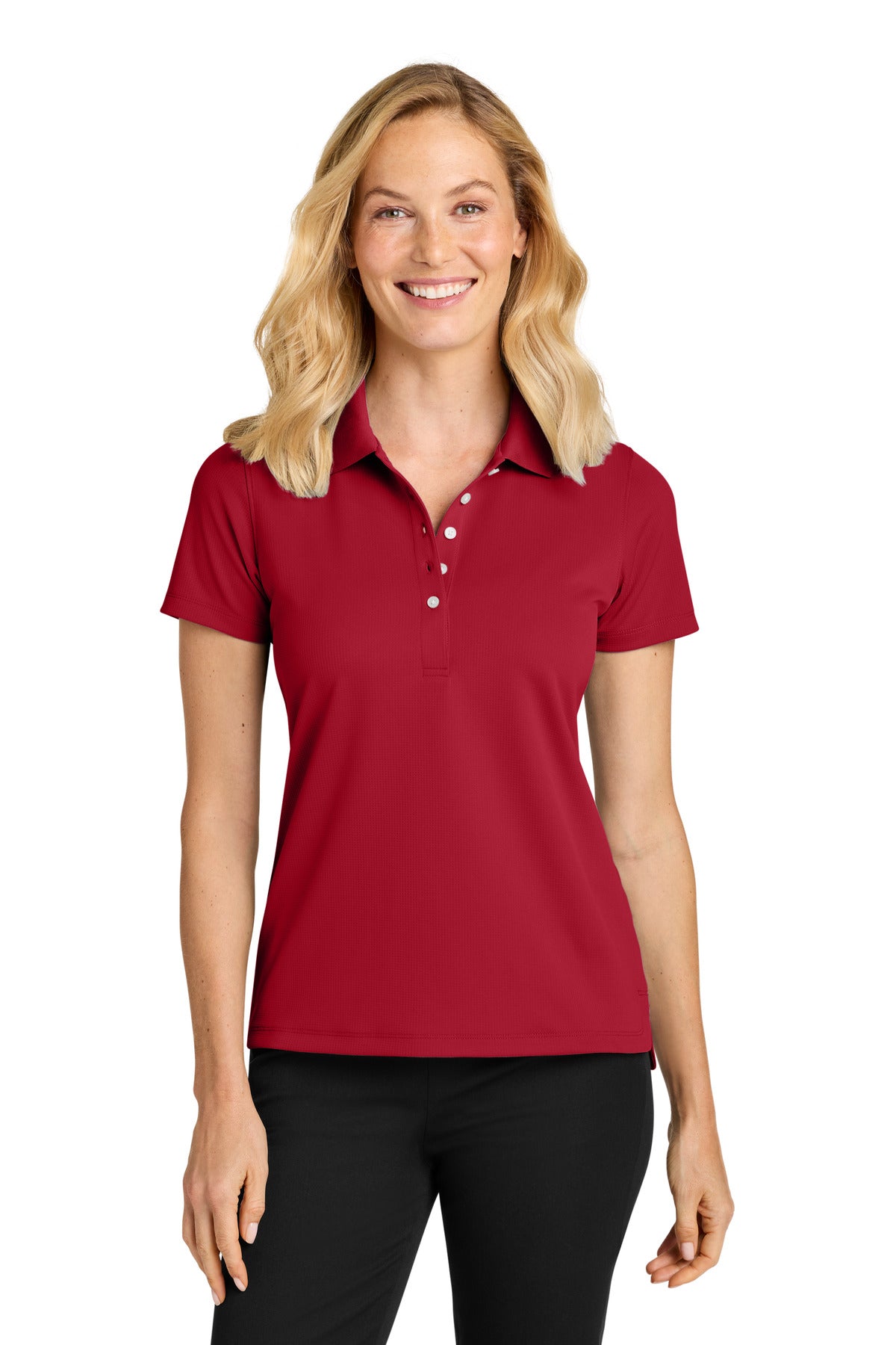 Custom Embroidery or DTF Print - Port Authority ®  Women's Dry Zone ®  Stain-Release Grid Polo LK845