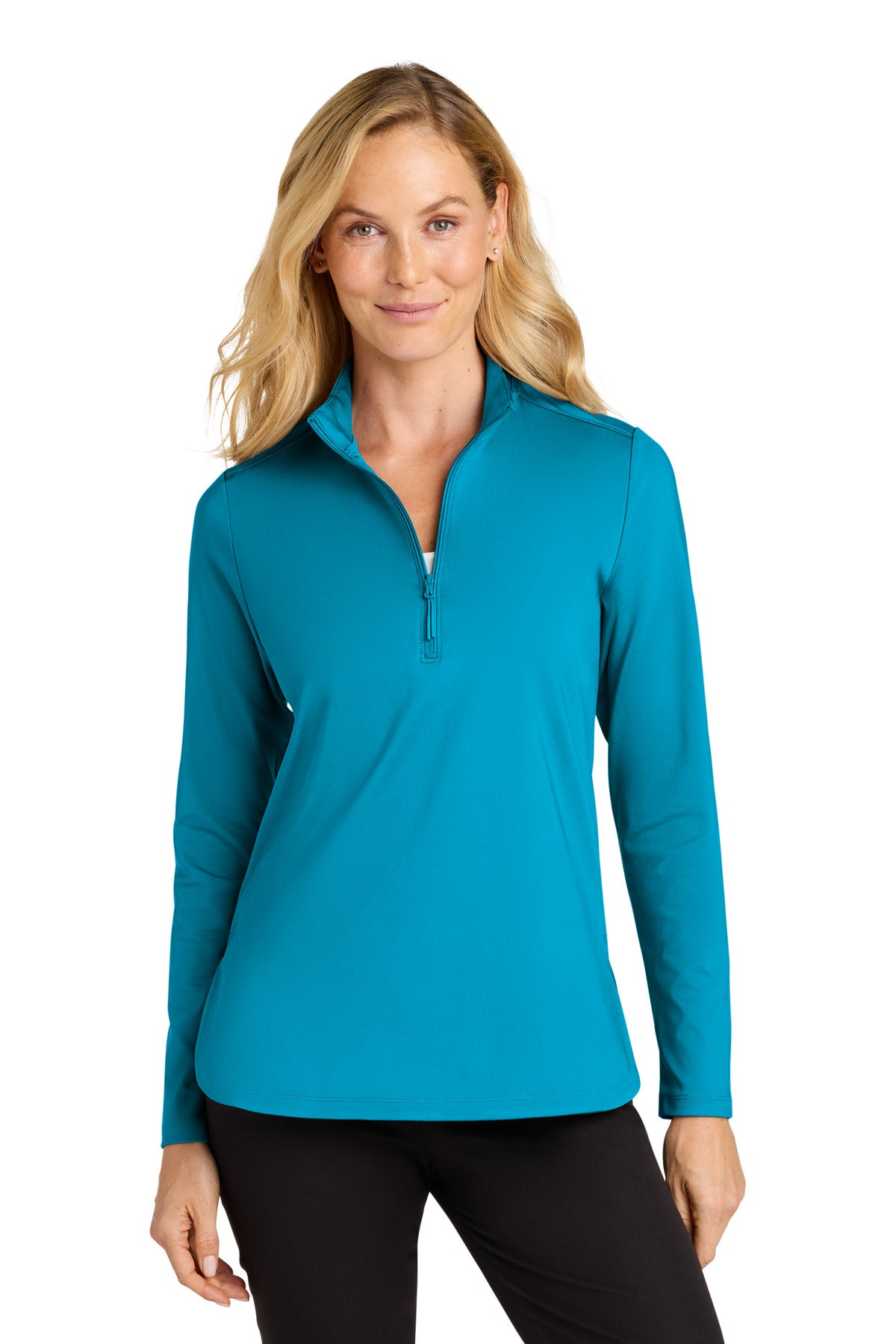 Custom Embroidery or DTF Print - Port Authority ®  Women's C-FREE ®  Double Knit 1/4-Zip LK880