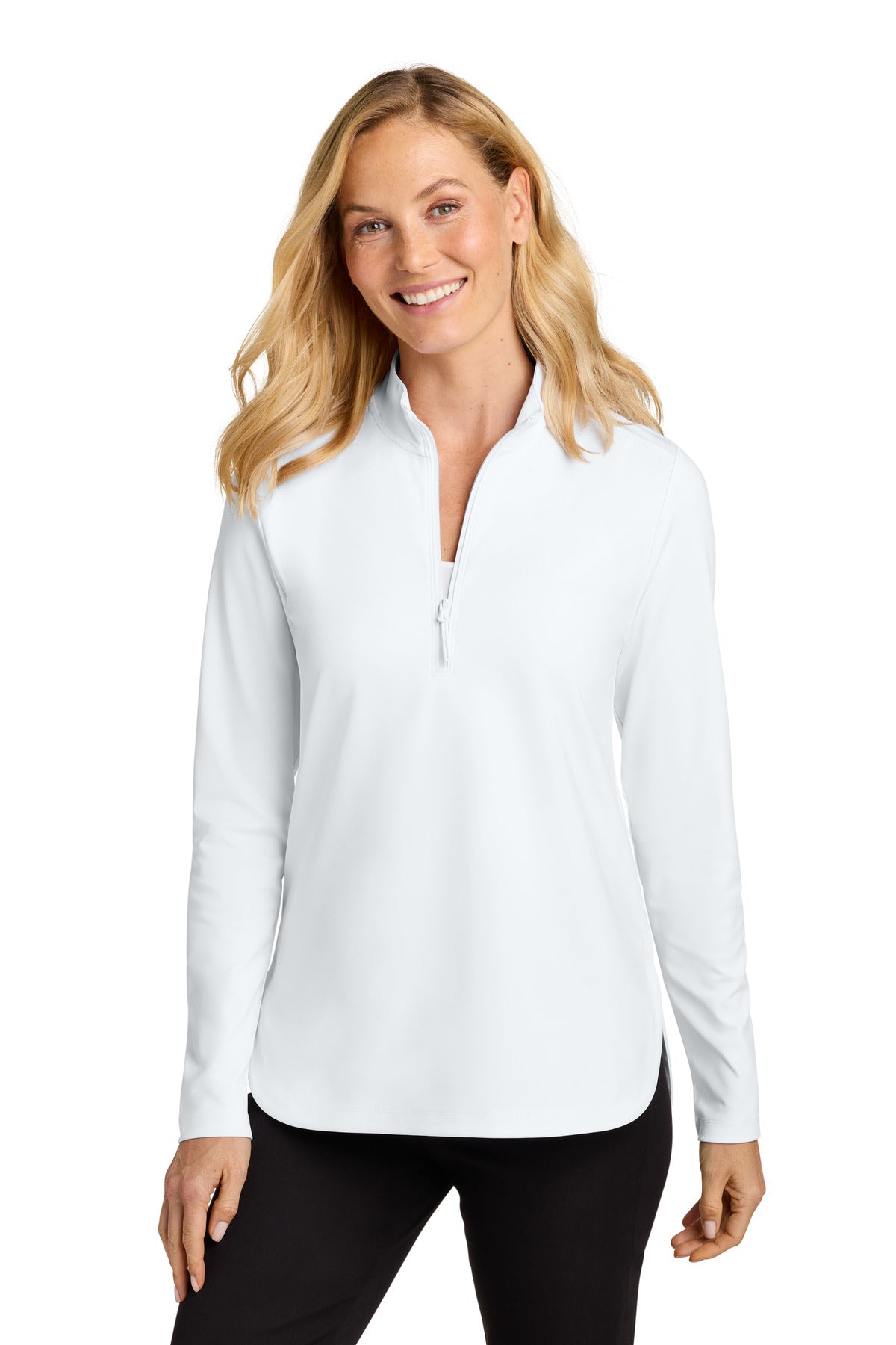 Custom Embroidery or DTF Print - Port Authority ®  Women's C-FREE ®  Double Knit 1/4-Zip LK880