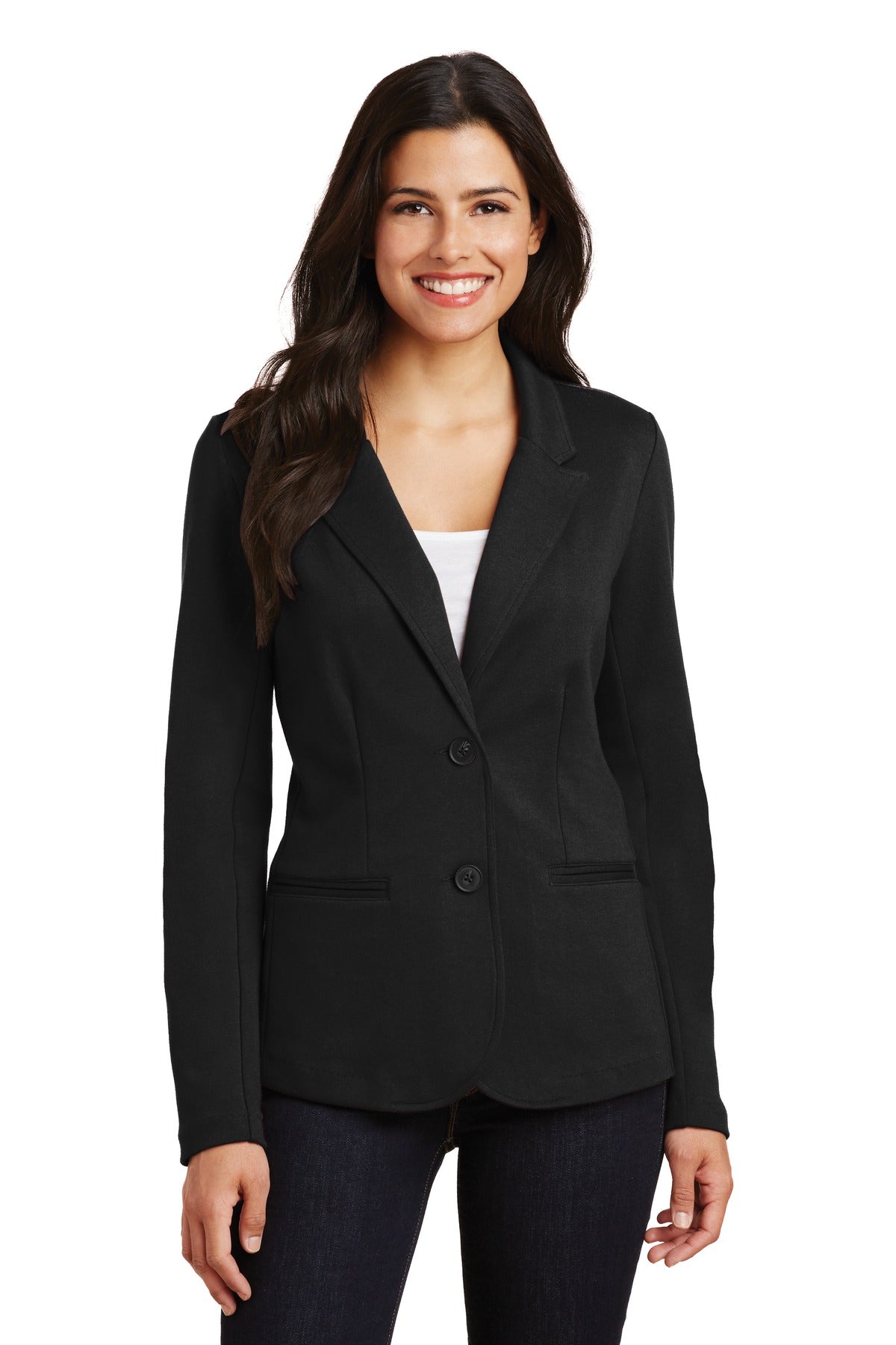 Custom Embroidery or DTF Print - Port Authority ®  Women's Knit Blazer. LM2000
