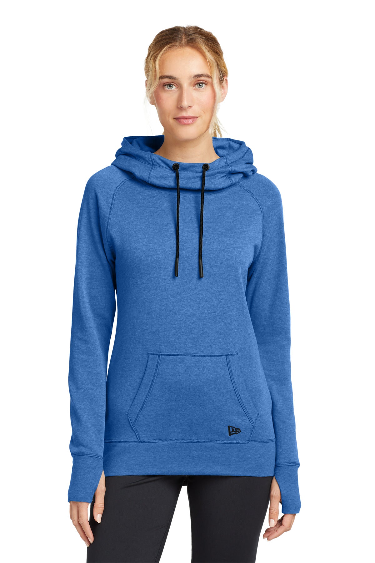 Custom Embroidery - New Era  ®  Women's Tri-Blend Fleece Pullover Hoodie. LNEA510