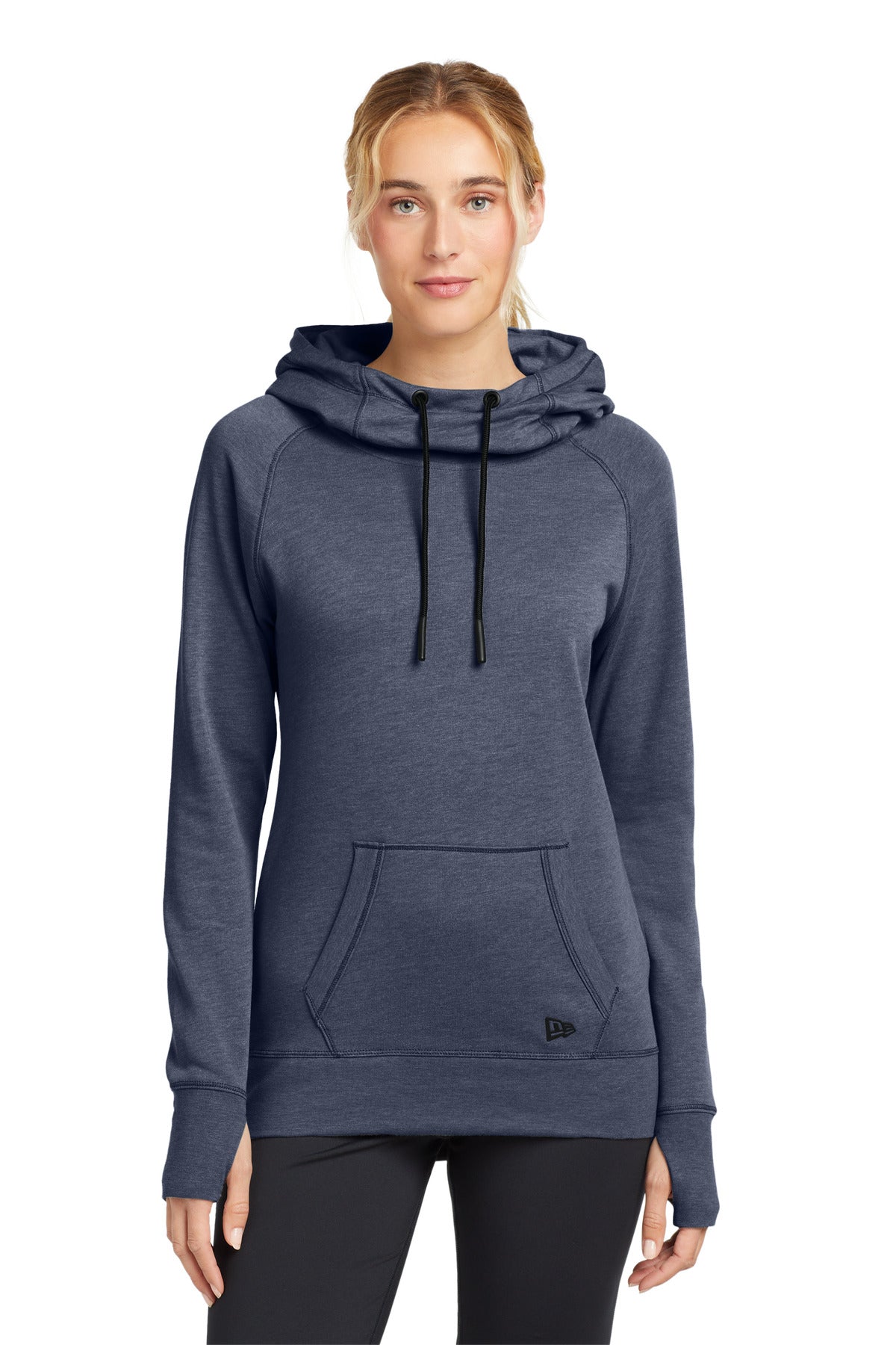 Custom Embroidered - New Era ® Women's Tri-Blend Fleece Pullover Hoodie. LNEA510