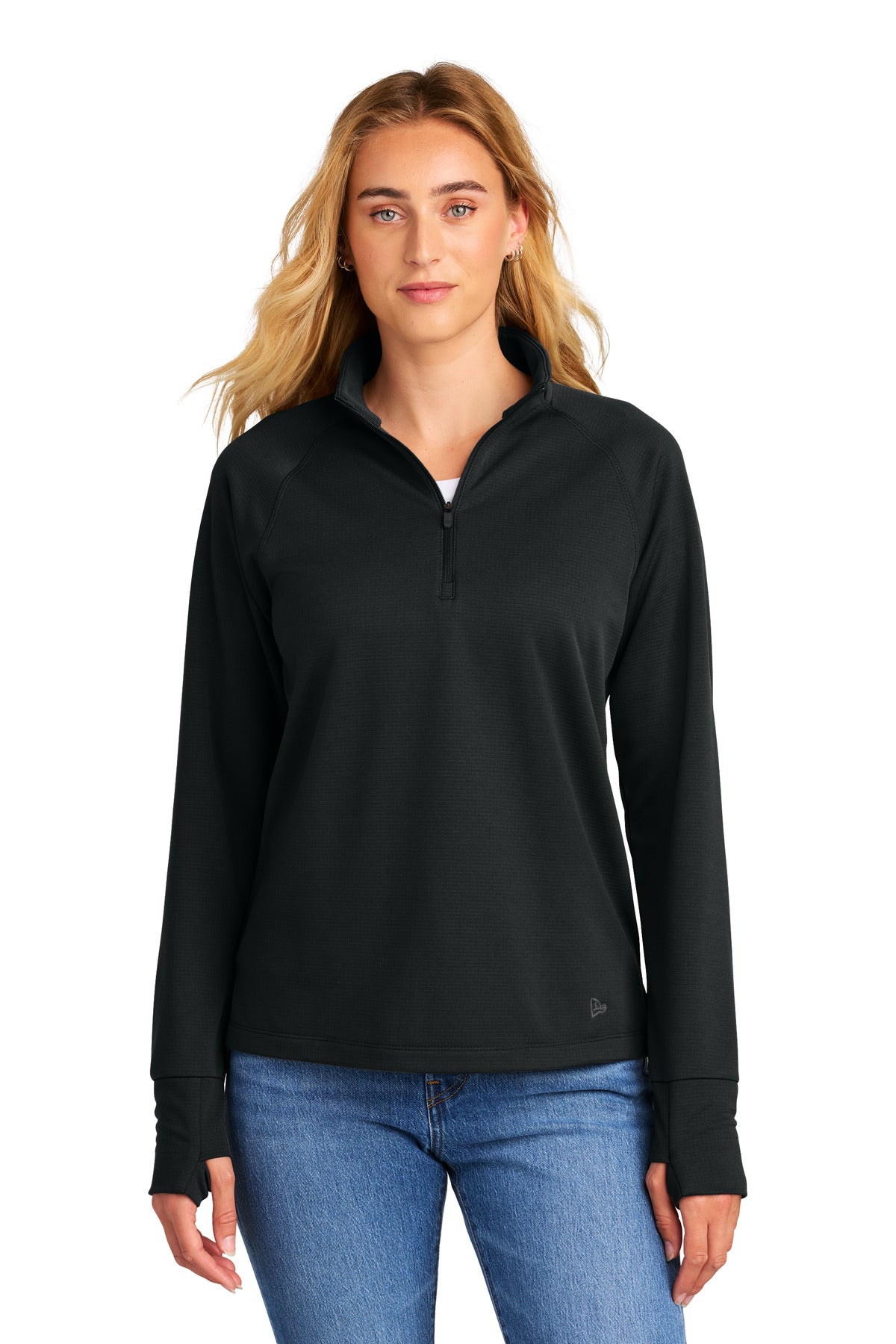 Custom Embroidery - New Era ®  Women's Stand Out 1/4-Zip LNEA515