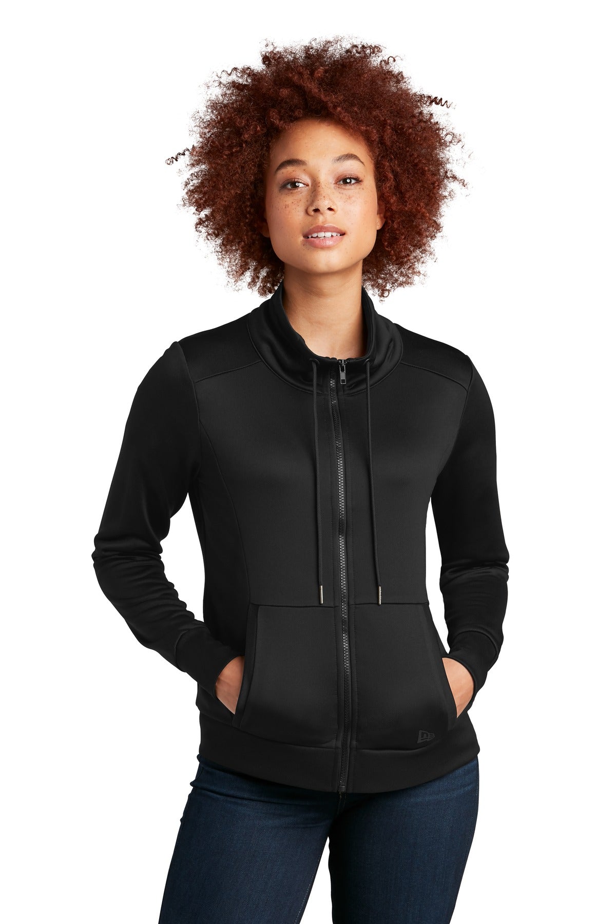 Custom Embroidery - New Era ®  Women's Performance Terry Full-Zip Cowl LNEA530