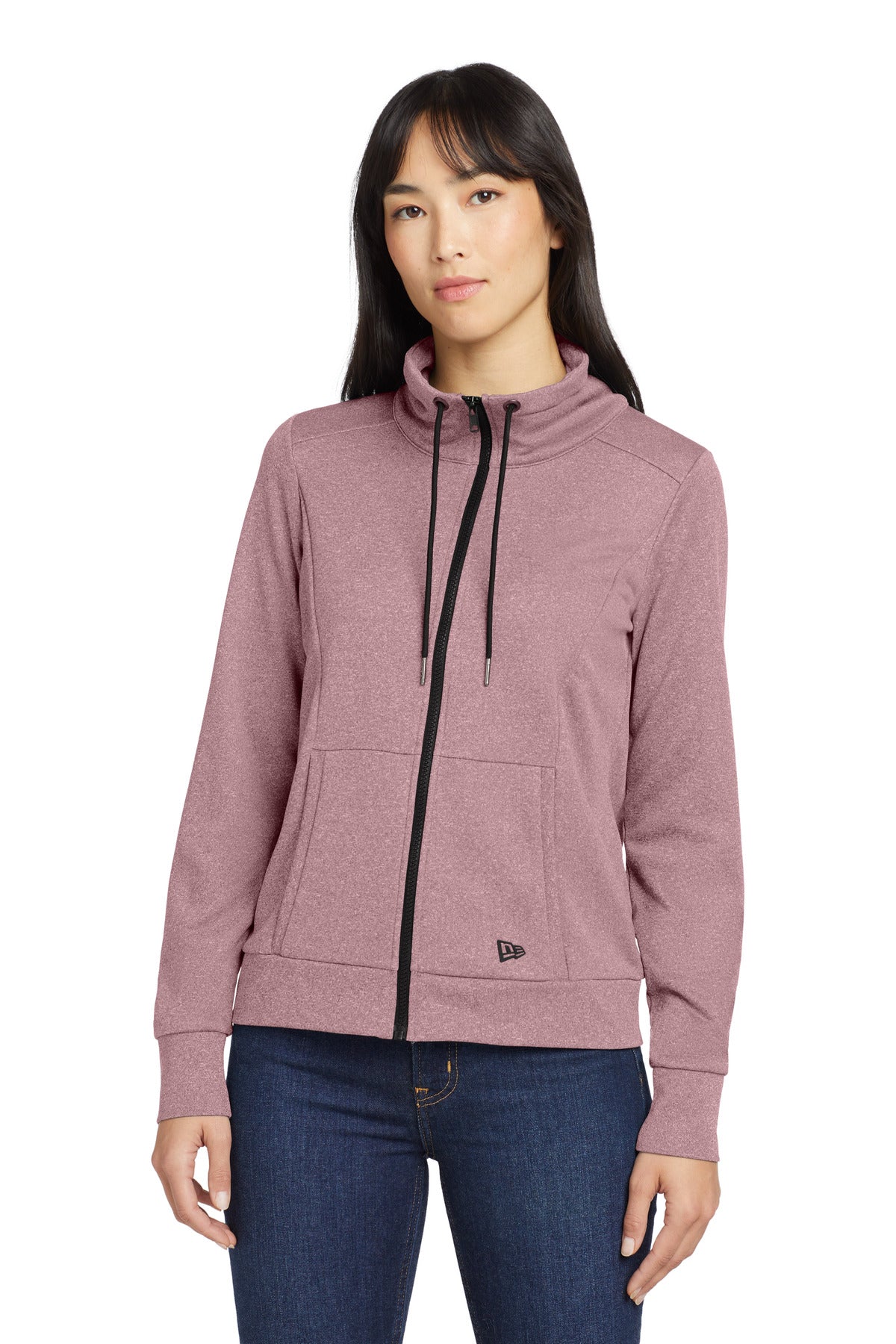 Custom Embroidered - New Era® Women's Performance Terry Full-Zip Cowl LNEA530