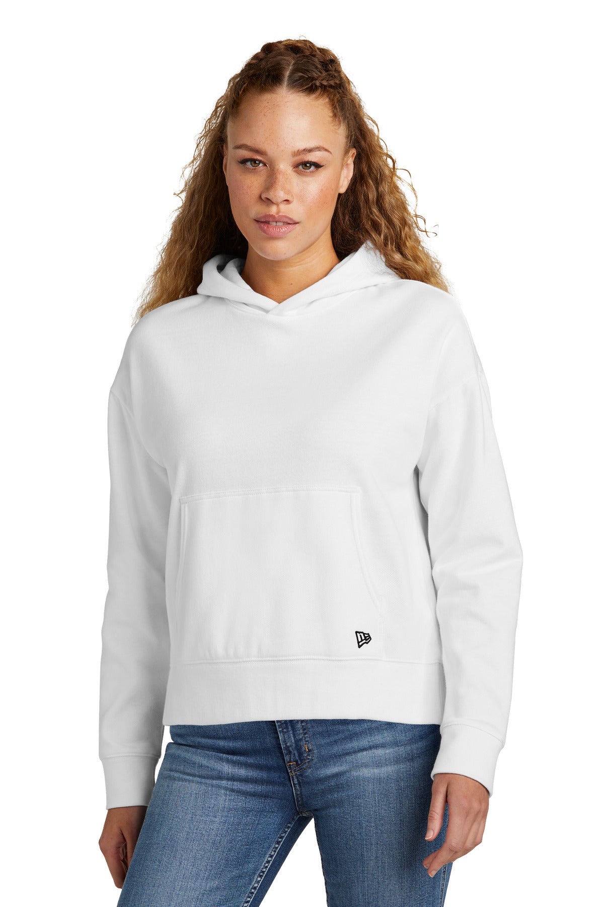 Custom Embroidery - New Era ®  Women's Comeback Fleece Pullover Hoodie LNEA550