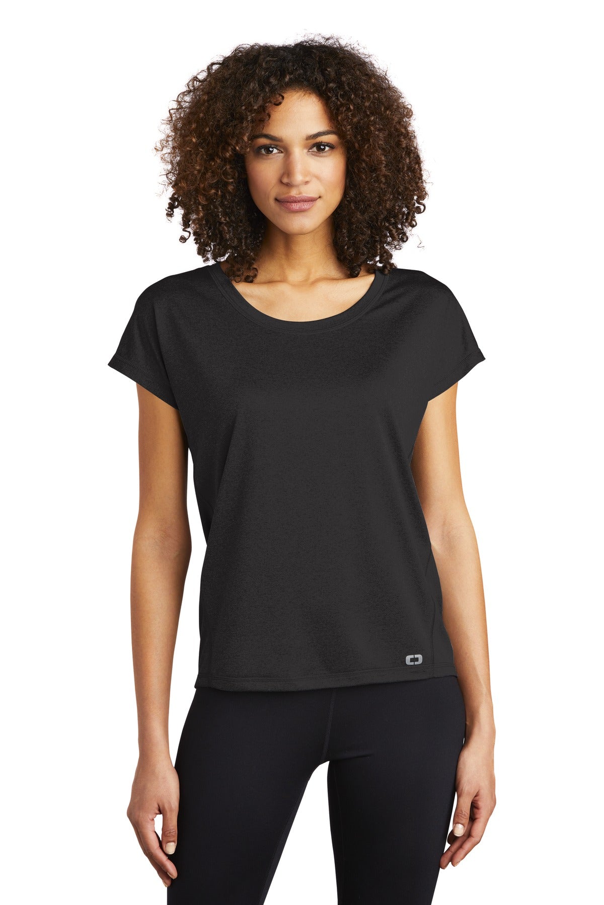 Custom Embroidered or DTF Print on OGIO  ®  Women's Pulse Dolman Tee LOE324