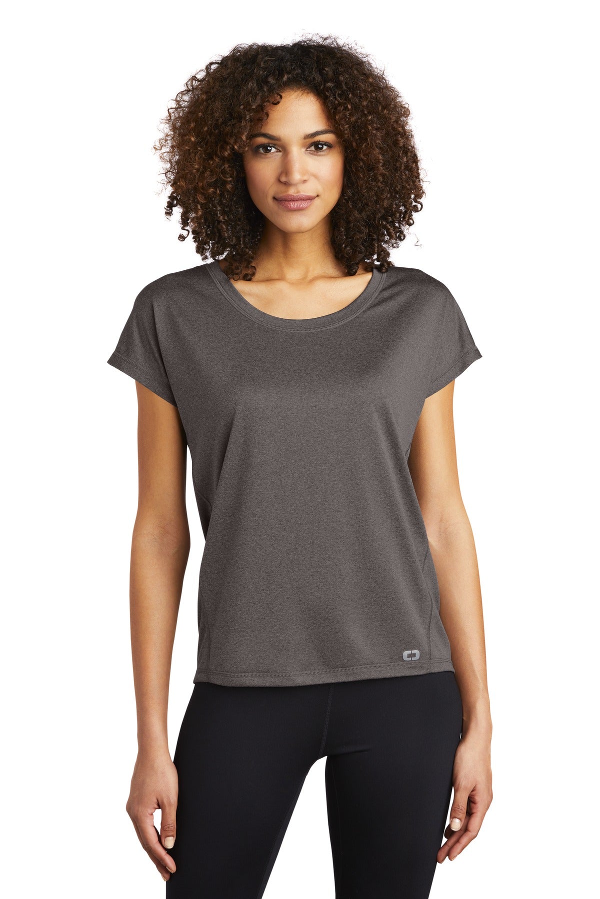 Custom Embroidered or DTF Print on OGIO  ®  Women's Pulse Dolman Tee LOE324