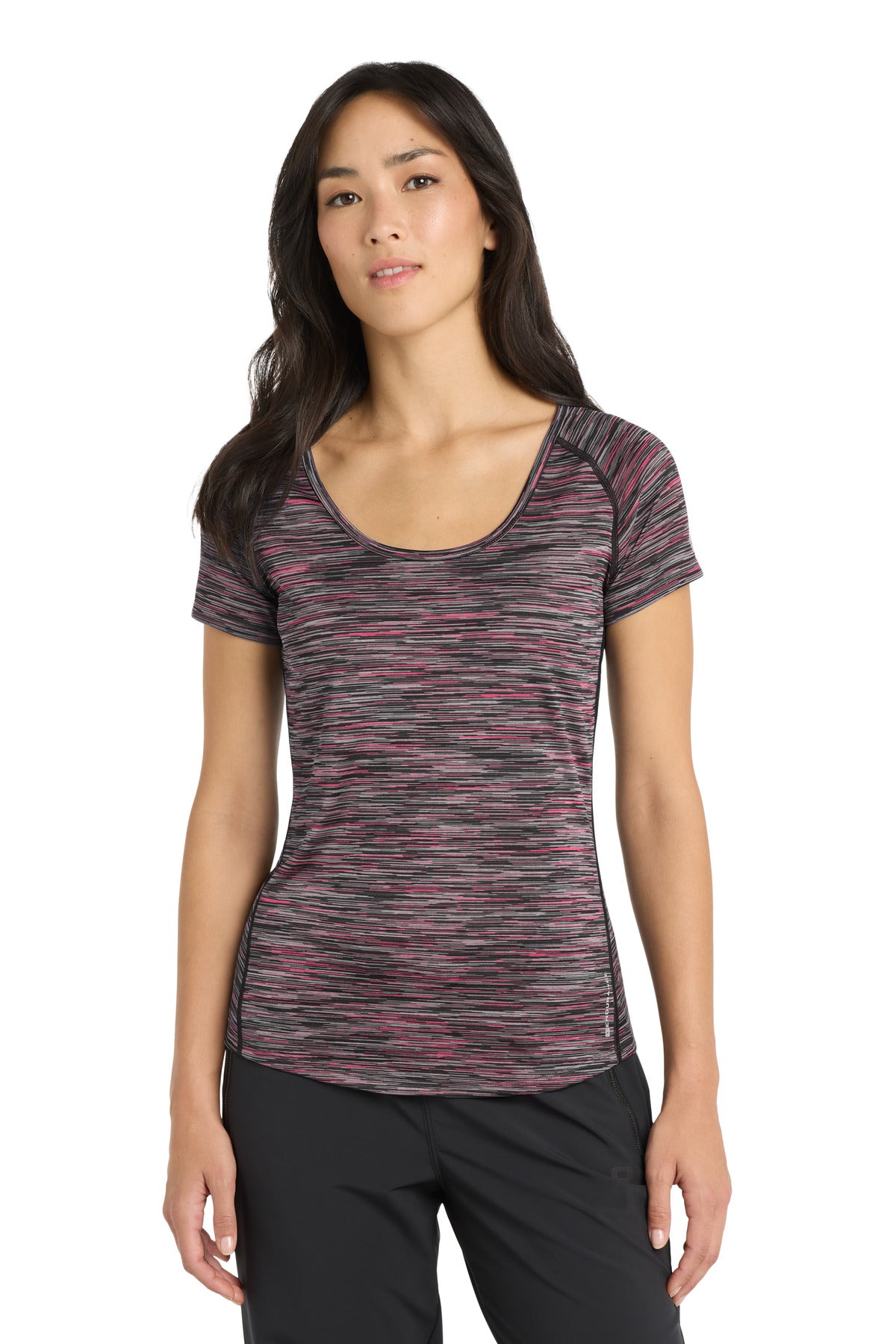 Custom Embroidered or DTF Print on OGIO  ®  Women's Verge Scoop Neck. LOE326