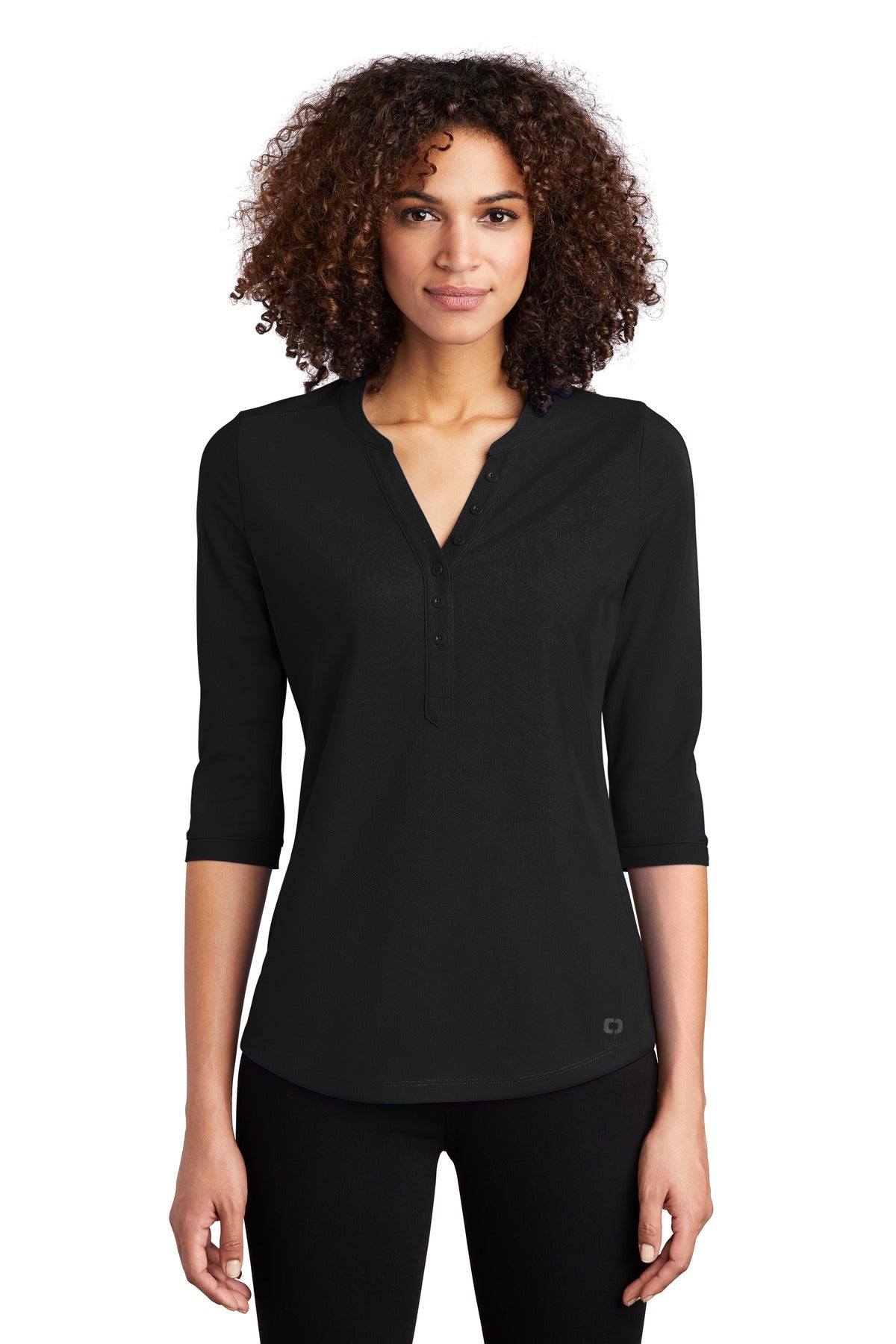 Custom Embroidery or DTF Print - OGIO ®  Women's Jewel Henley LOG104