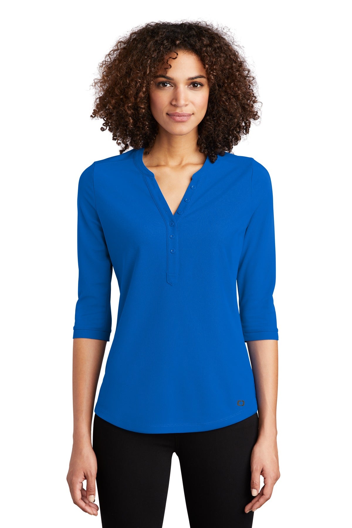 Custom Embroidery or DTF Print - OGIO ®  Women's Jewel Henley LOG104