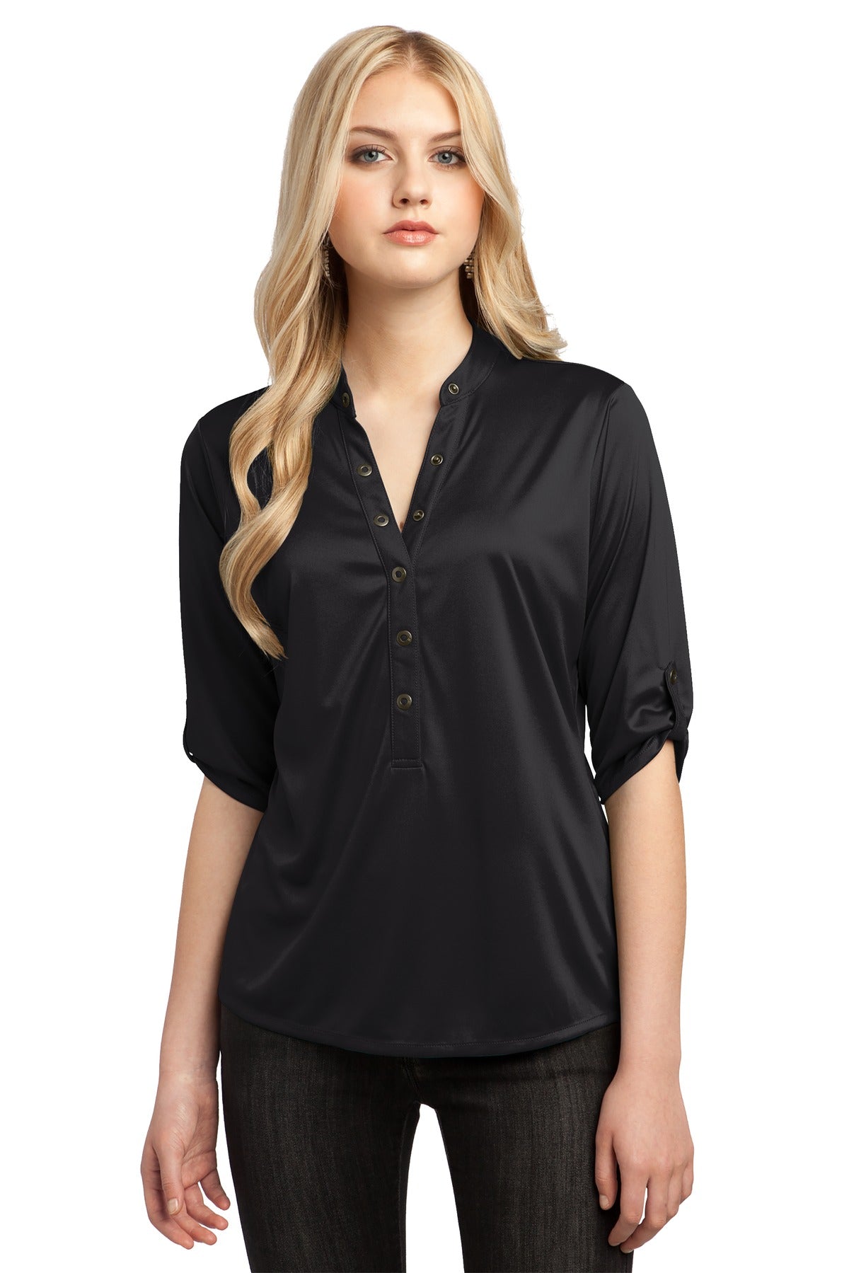 Custom Embroidery or DTF Print - OGIO ®  - Crush Henley. LOG111