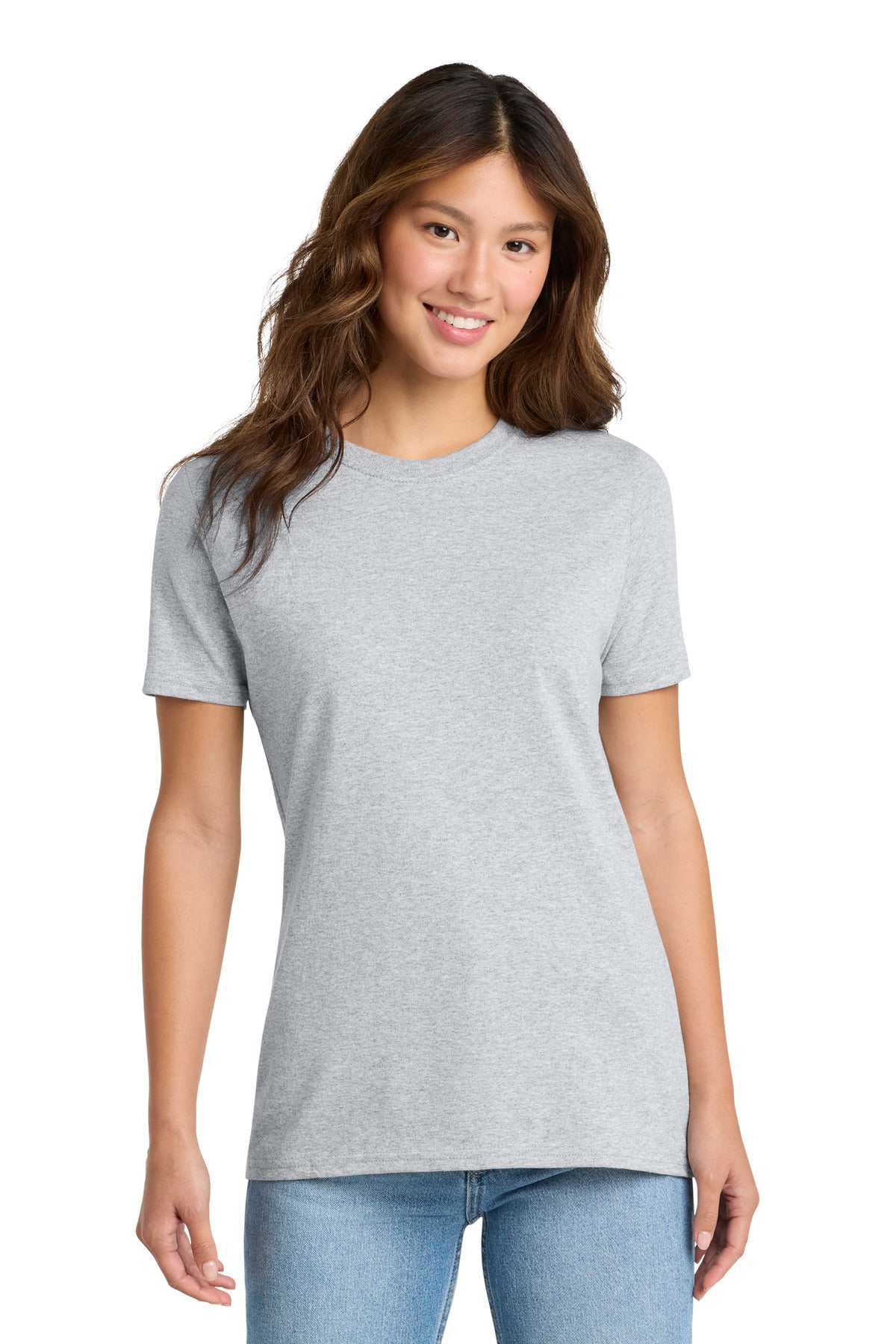 Custom Embroidery or DTF Print - Port & Co ®  Women's Core Cotton Tee. LPC54