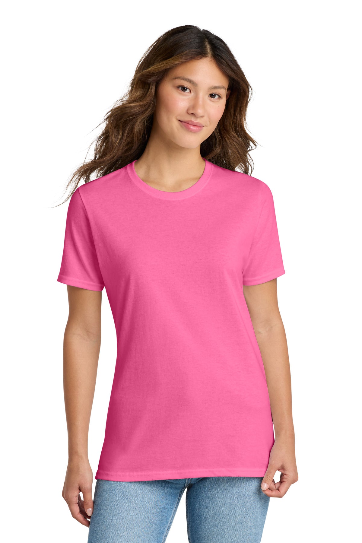 Custom Embroidery or DTF Print - Port & Co ®  Women's Core Cotton Tee. LPC54