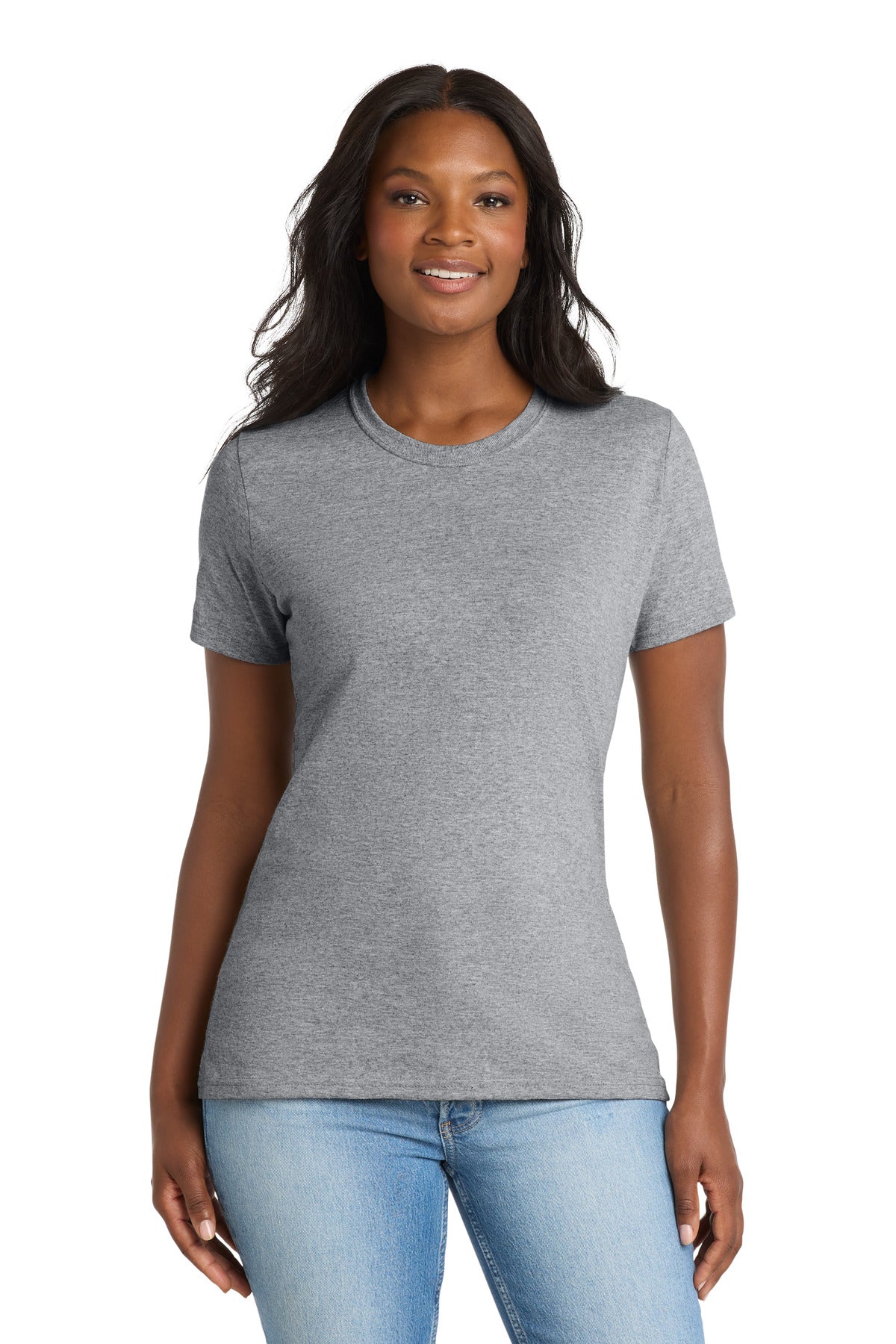 Custom Embroidery or DTF Print - Port & Co ®  Women's Core Blend Tee. LPC55