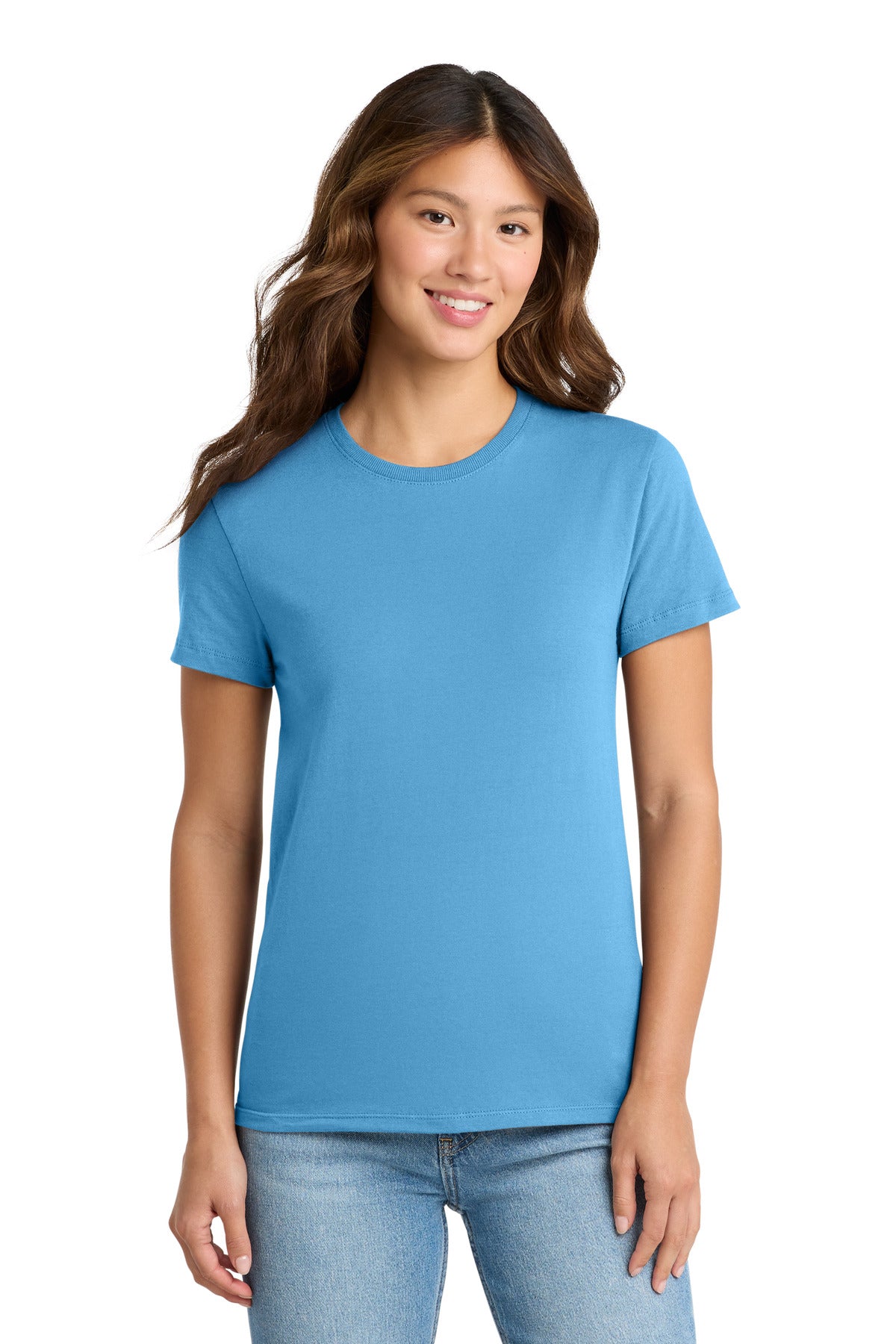Custom Embroidery or DTF Print - Port & Co ®  Women's Essential Tee. LPC61