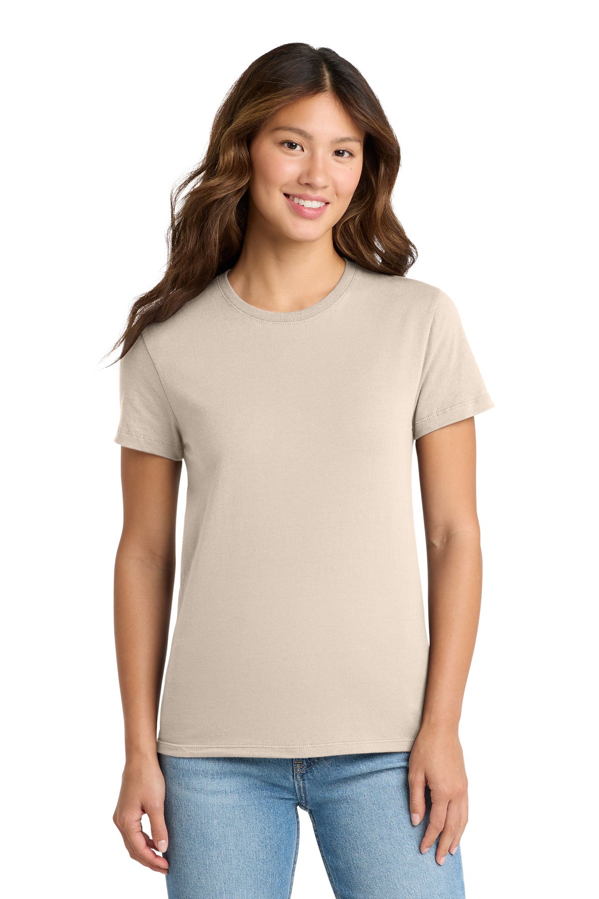 Custom Embroidery or DTF Print - Port & Co ®  Women's Essential Tee. LPC61