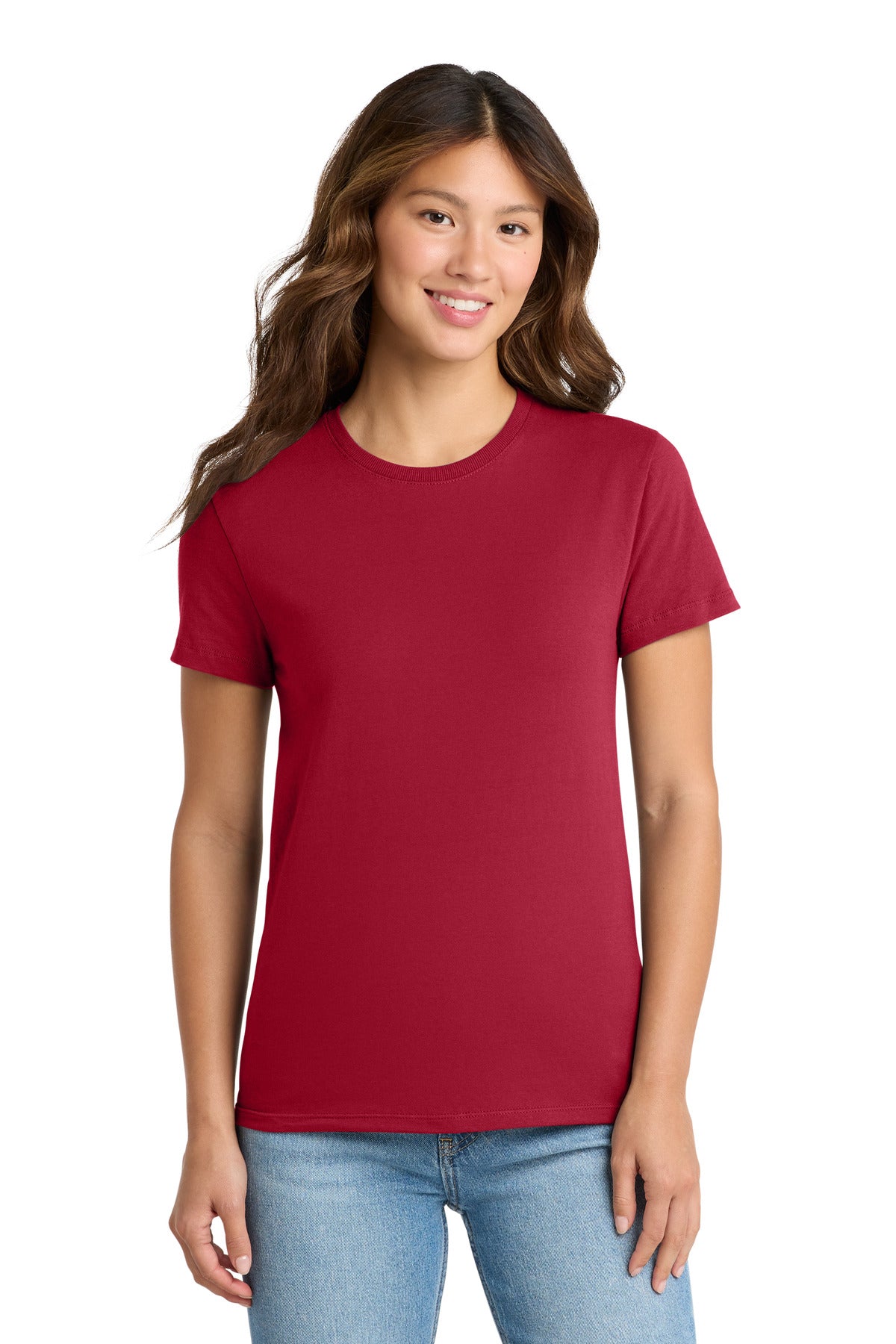 Custom Embroidery or DTF Print - Port & Co ®  Women's Essential Tee. LPC61
