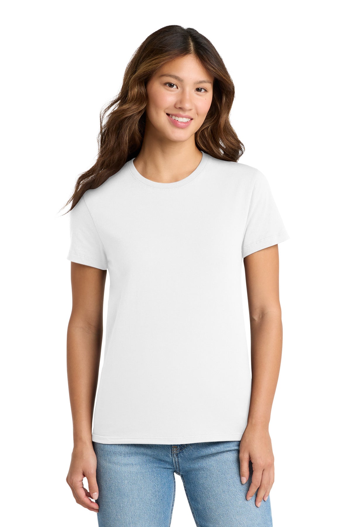 Custom Embroidery or DTF Print - Port & Co ®  Women's Essential Tee. LPC61