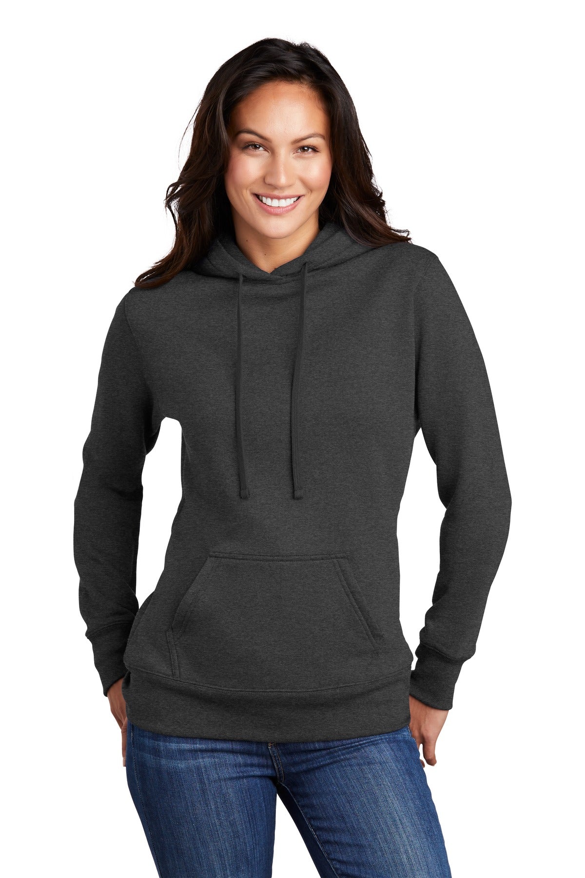 Custom Embroidered - Port & Company ® Women's Core Fleece Pullover Hooded Sweatshirt LPC78H