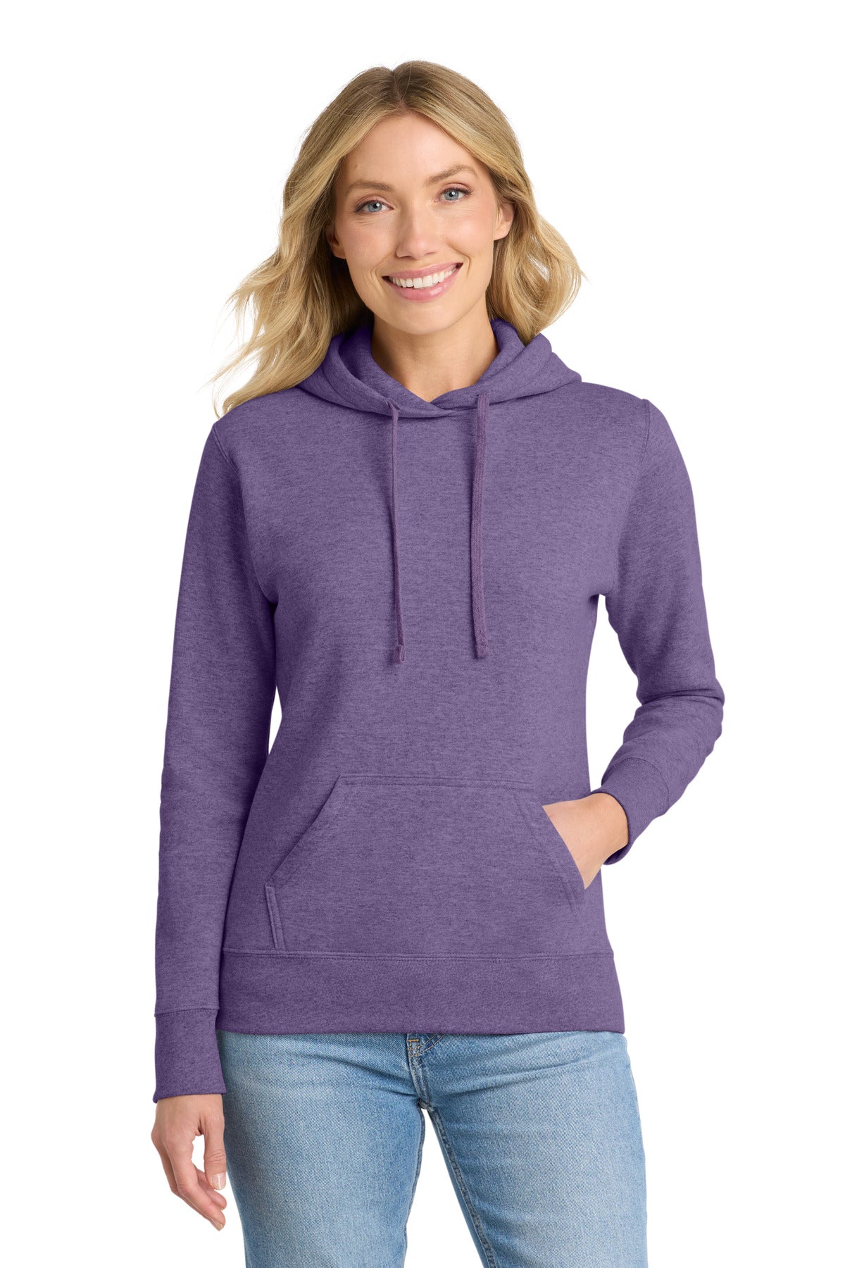 Custom Embroidered or DTF Print on Port & Co ™  Women's Core Fleece Pullover Hooded Sweatshirt LPC78H