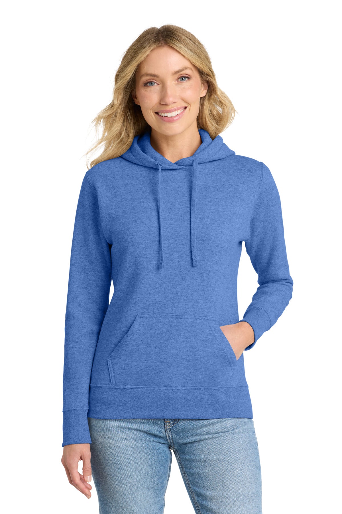 Custom Embroidered or DTF Print on Port & Co ™  Women's Core Fleece Pullover Hooded Sweatshirt LPC78H