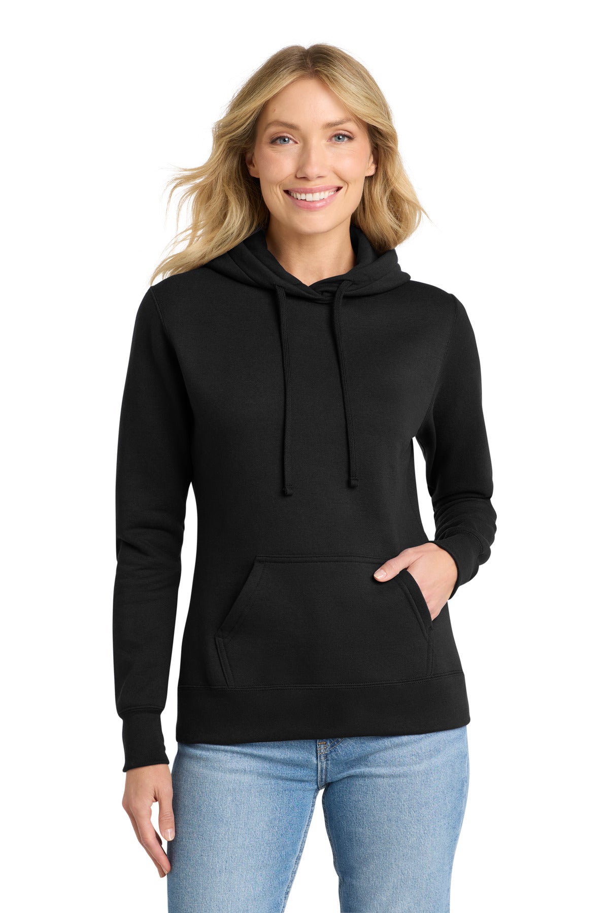 Custom Embroidered or DTF Print on Port & Co ™  Women's Core Fleece Pullover Hooded Sweatshirt LPC78H