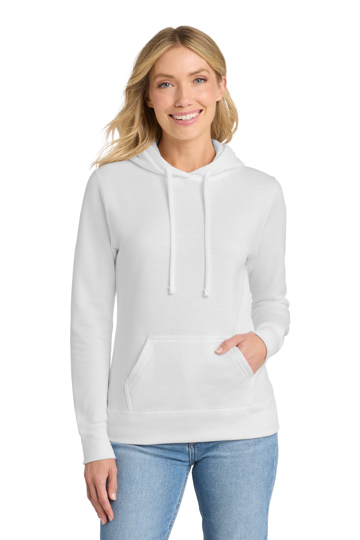 Custom Embroidered or DTF Print on Port & Co ™  Women's Core Fleece Pullover Hooded Sweatshirt LPC78H