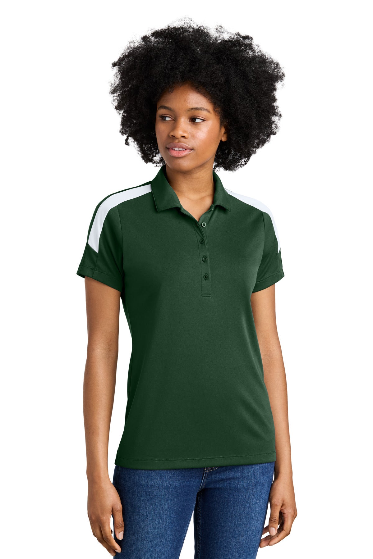 Custom Embroidery or DTF Print - Sport-Tek ®  Women's Competitor ™  United Polo LST104