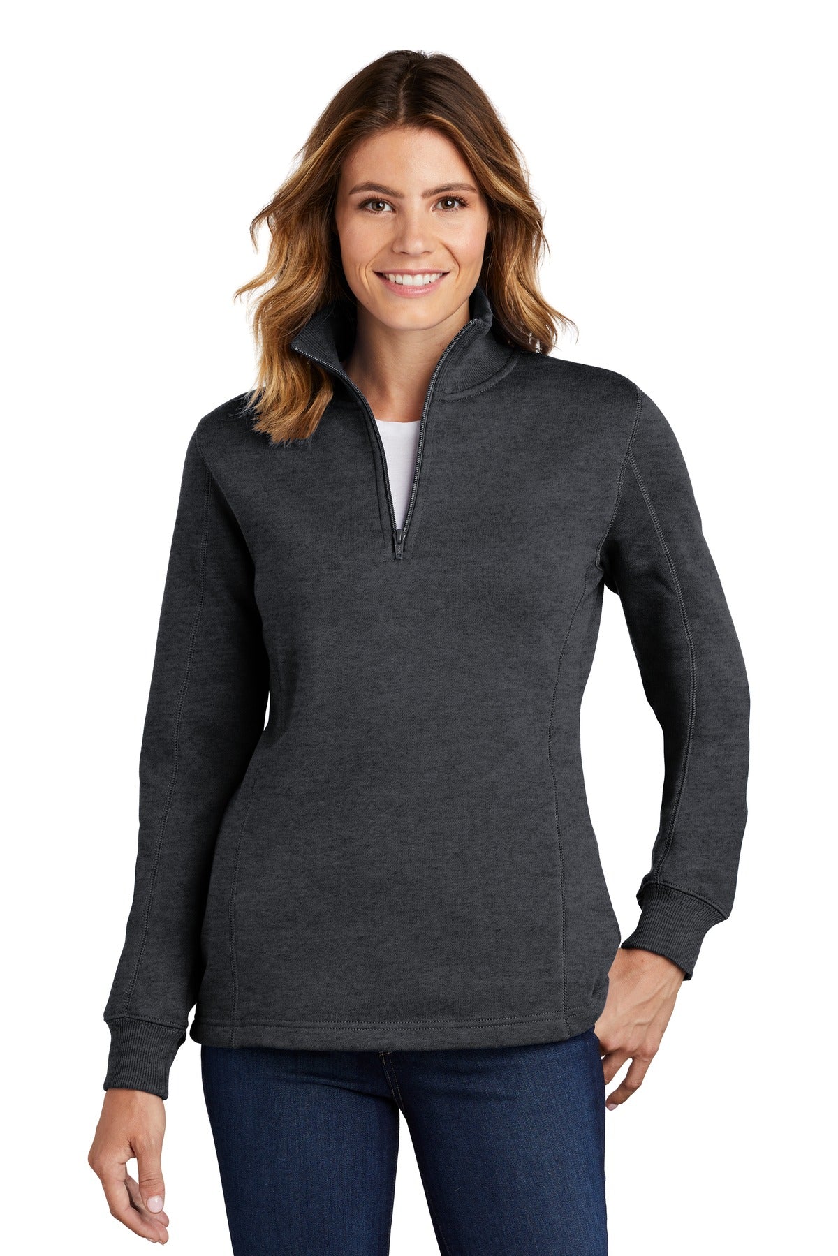 Custom Embroidered - Sport-Tek® Ladies 1/4-Zip Sweatshirt. LST253