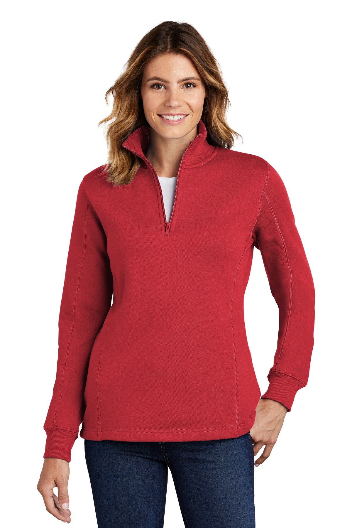 Custom Embroidered - Sport-Tek® Ladies 1/4-Zip Sweatshirt Custom Embroidered - Sport-Tek® Ladies 1/4-Zip Sweatshirt