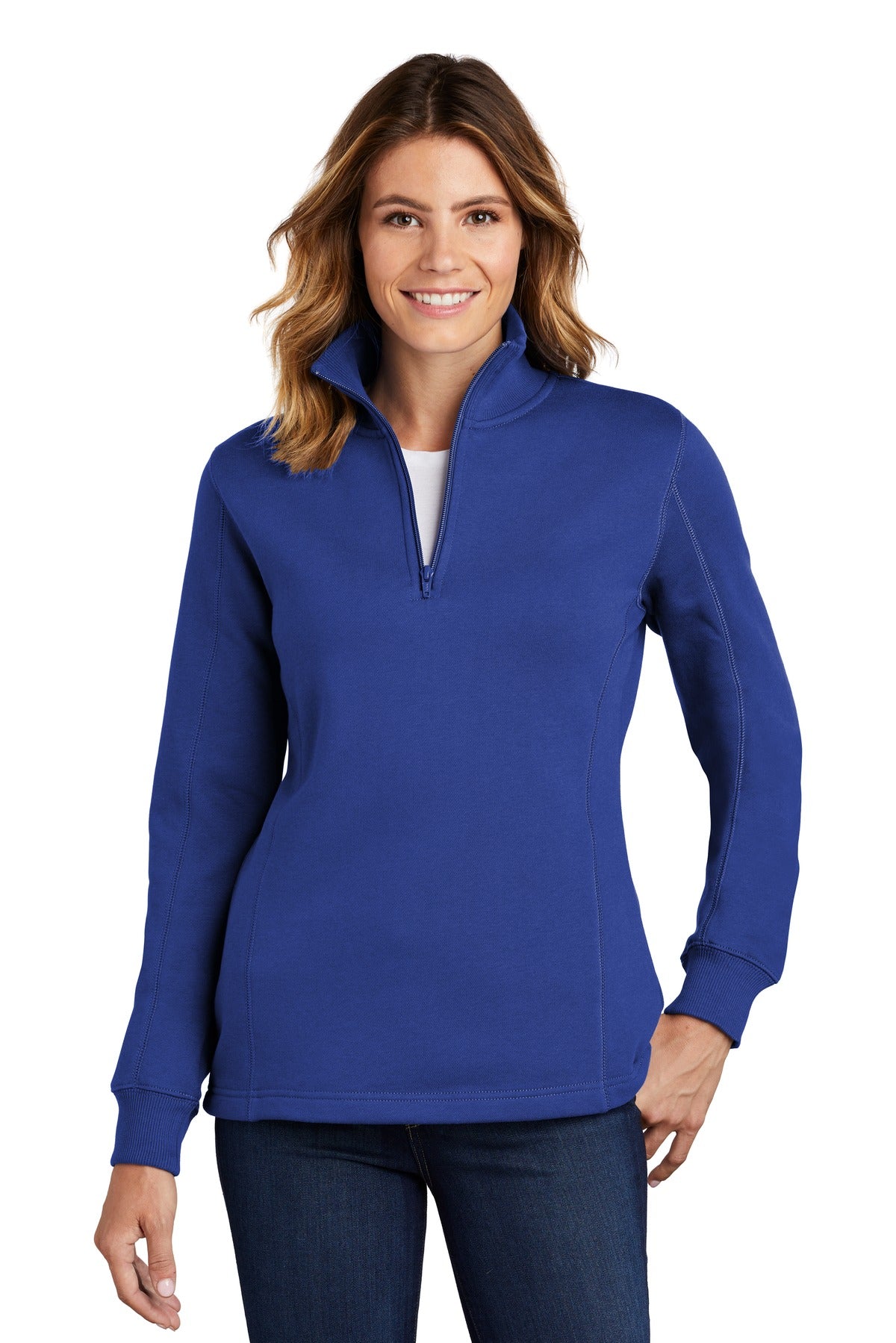 Custom Embroidered - Sport-Tek® Ladies 1/4-Zip Sweatshirt