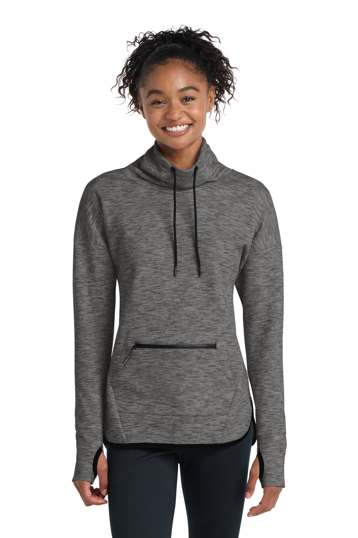 Custom Embroidery or DTF Print - Sport-Tek ®  Women's Triumph Cowl Neck Pullover LST280