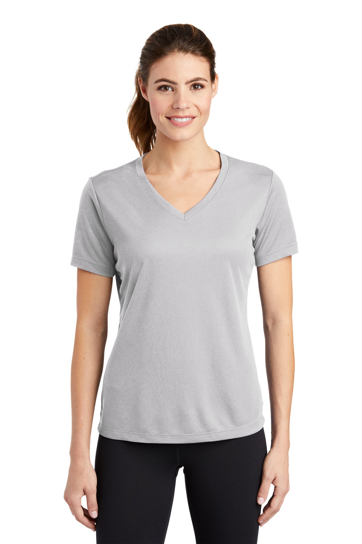 Custom Embroidered - Sport-Tek® Ladies PosiCharge® RacerMesh® V-Neck Tee. LST340