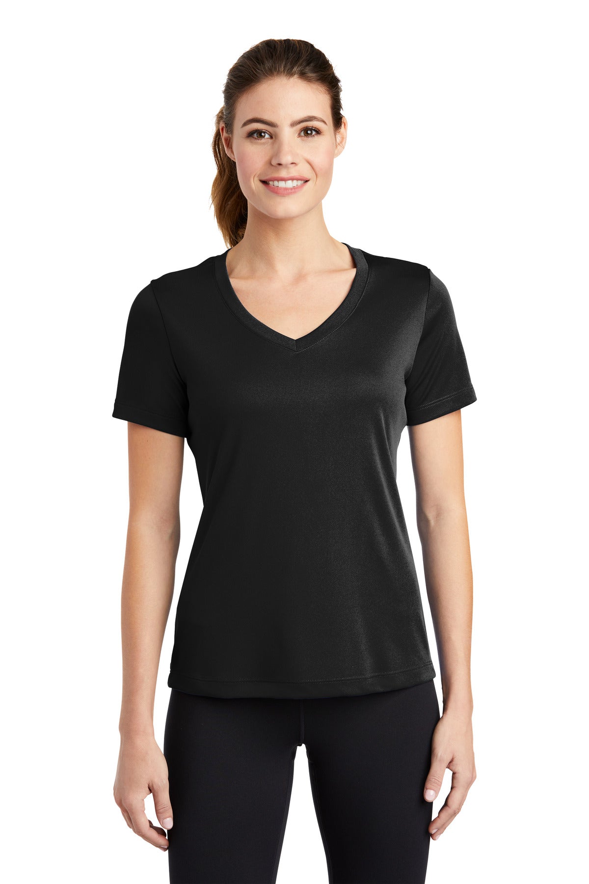 Custom Embroidered - Sport-Tek® Ladies PosiCharge® Competitor™ V-Neck Tee. LST353