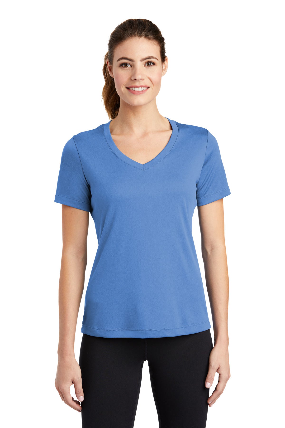 Custom Embroidered - Sport-Tek® Ladies PosiCharge® Competitor™ V-Neck Tee. LST353