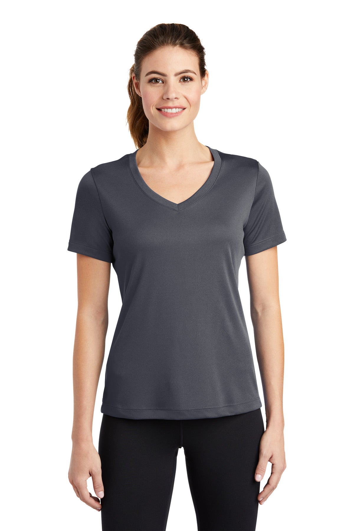 Custom Embroidered - Sport-Tek® Ladies PosiCharge® Competitor™ V-Neck Tee. LST353